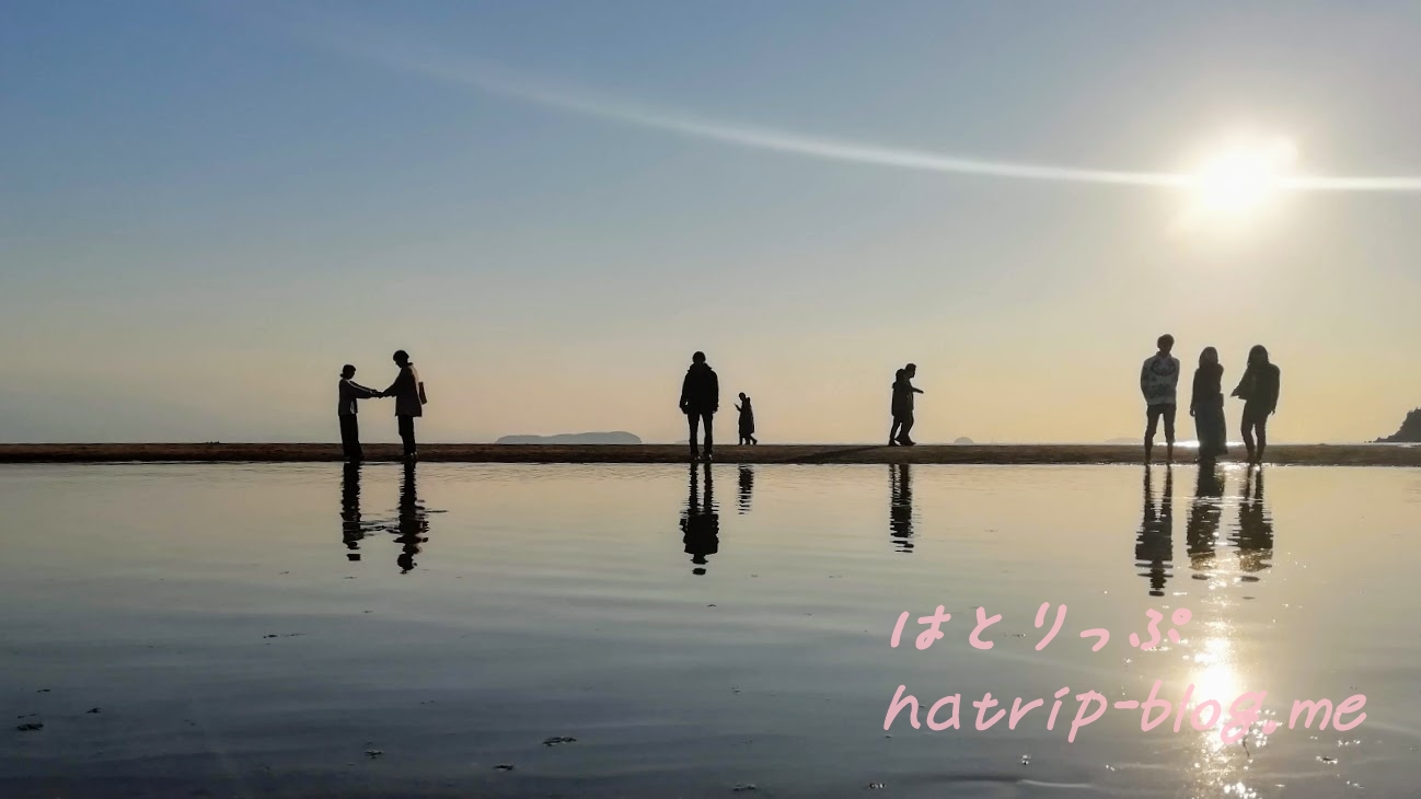 日本 ウユニ塩湖 父母ヶ浜海水浴場 写真 撮り方