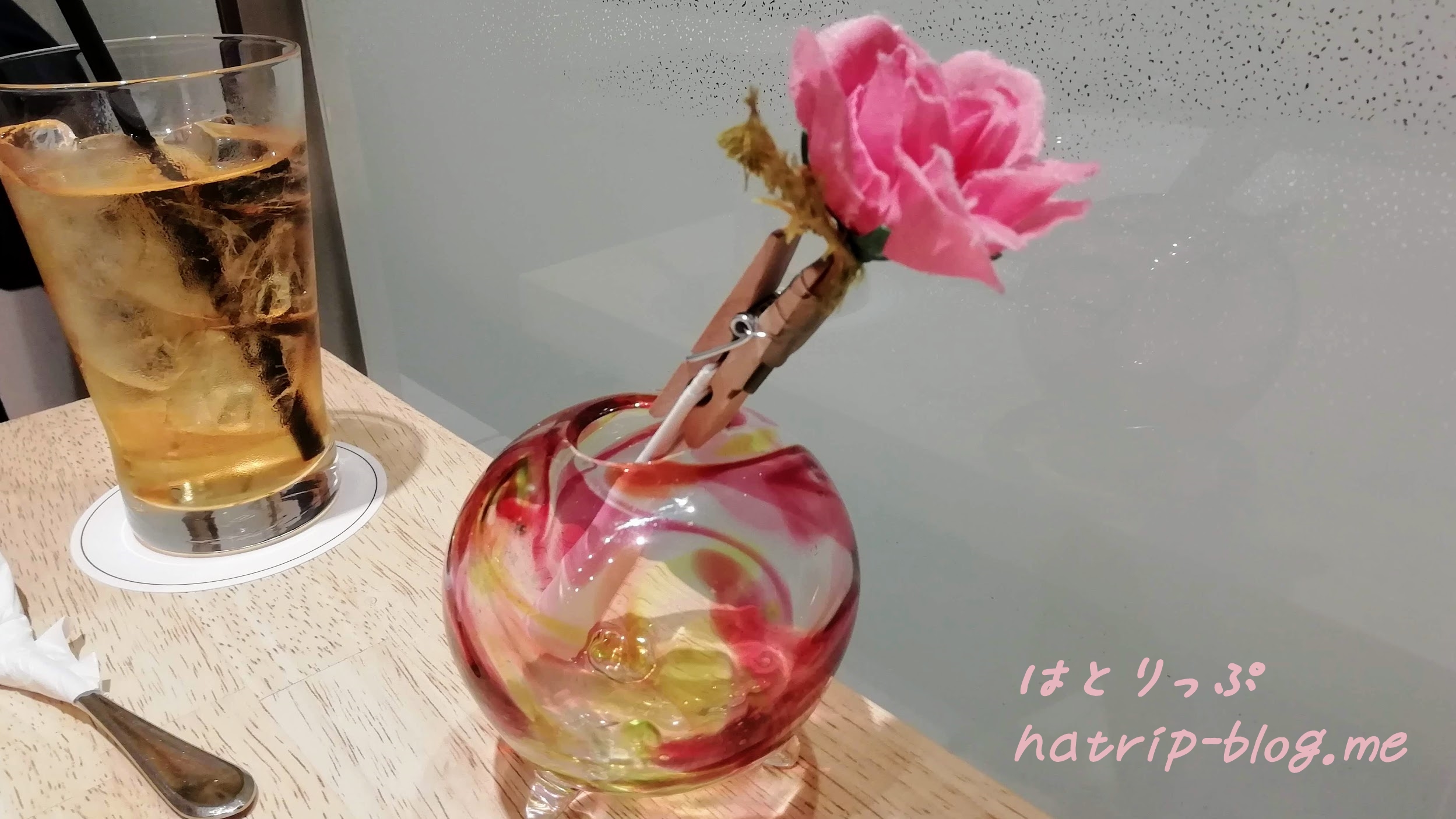 北海道 小樽 ルタオ パトス カフェ 伝票 花瓶