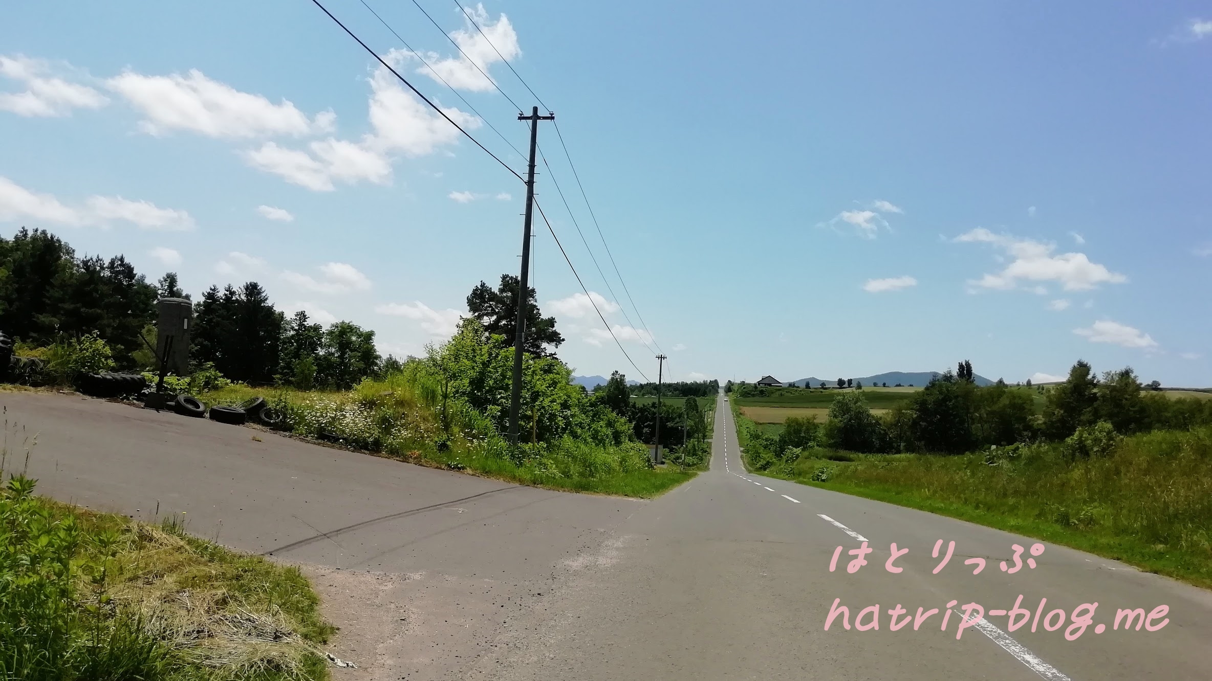 北海道 上富良野町 ジェットコースターの路