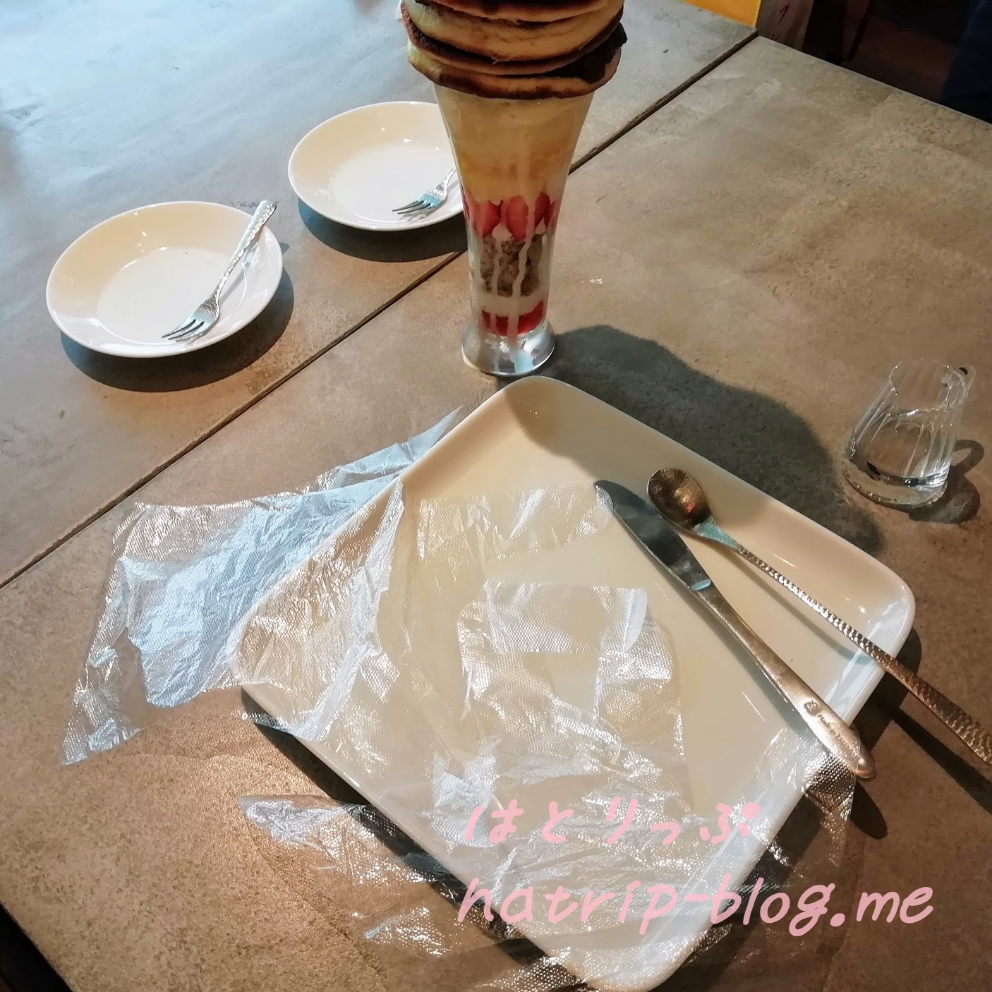 鎌倉 カフェレストラン 茶屋ひなた 特大どら焼きパフェ