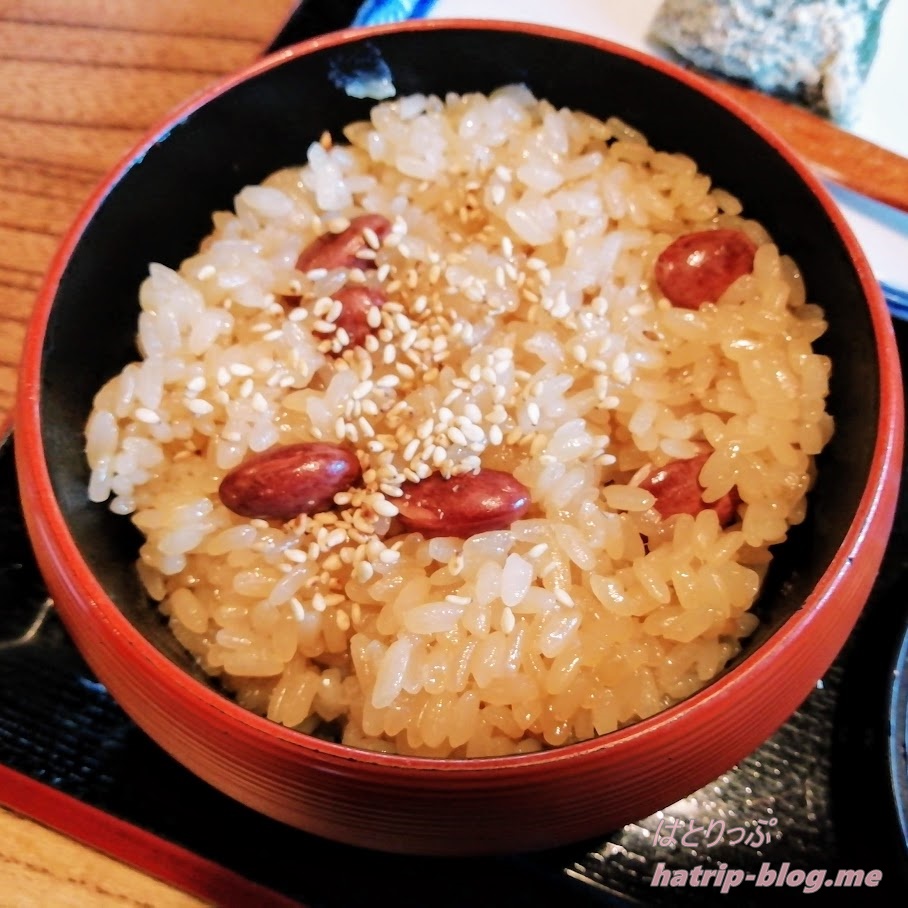 新潟県長岡市 江口だんご本店 甘味処 長岡赤飯御膳 醤油赤飯