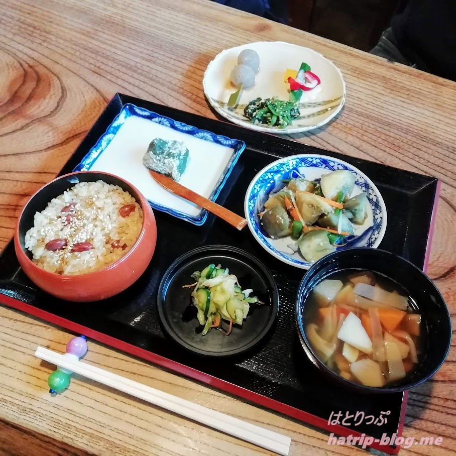 新潟県長岡市 江口だんご本店 甘味処 長岡赤飯御膳