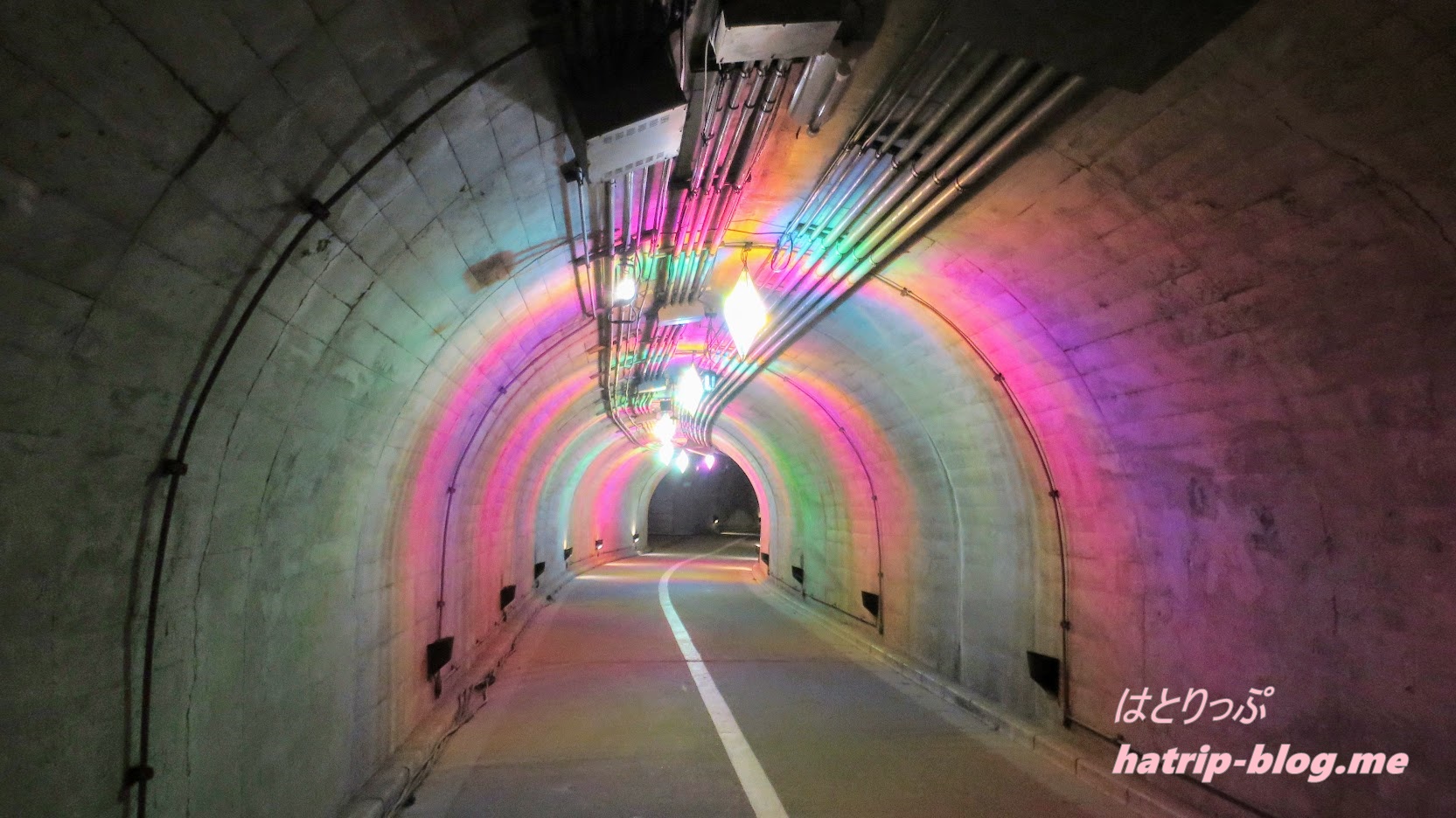 茨城県久慈郡 袋田の滝 トンネル イルミネーション ライトアップ