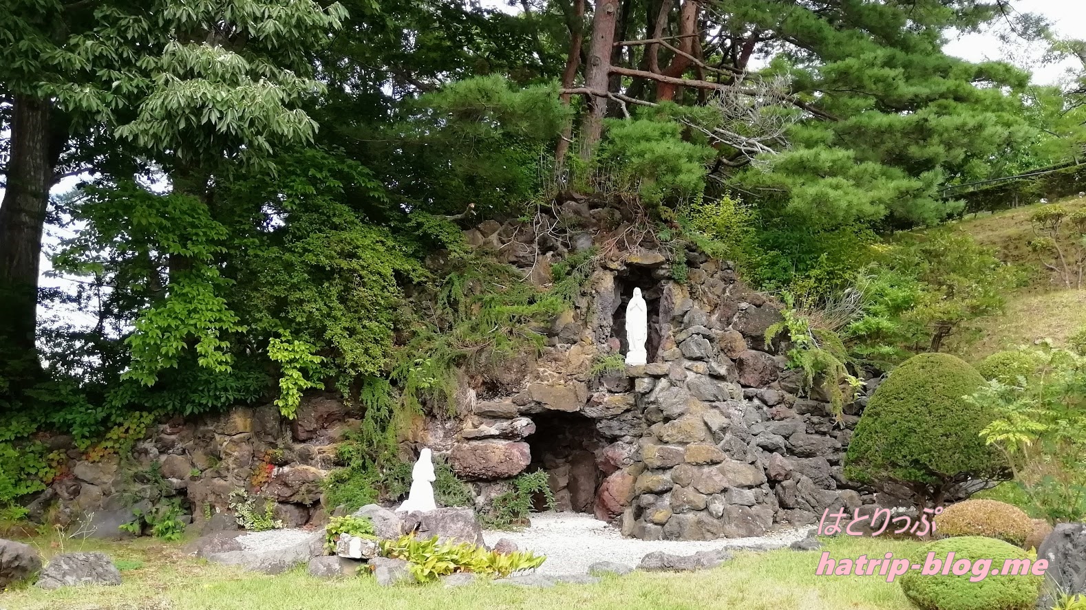 北海道函館市 トラピスチヌ修道院 ルルドの洞窟