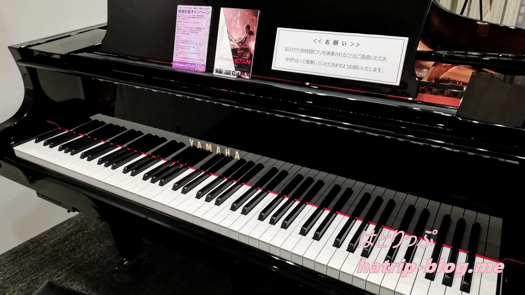 新東名高速道路 浜松サービスエリア 上り ミュージックスポット ヤマハ YAMAHA グランドピアノ