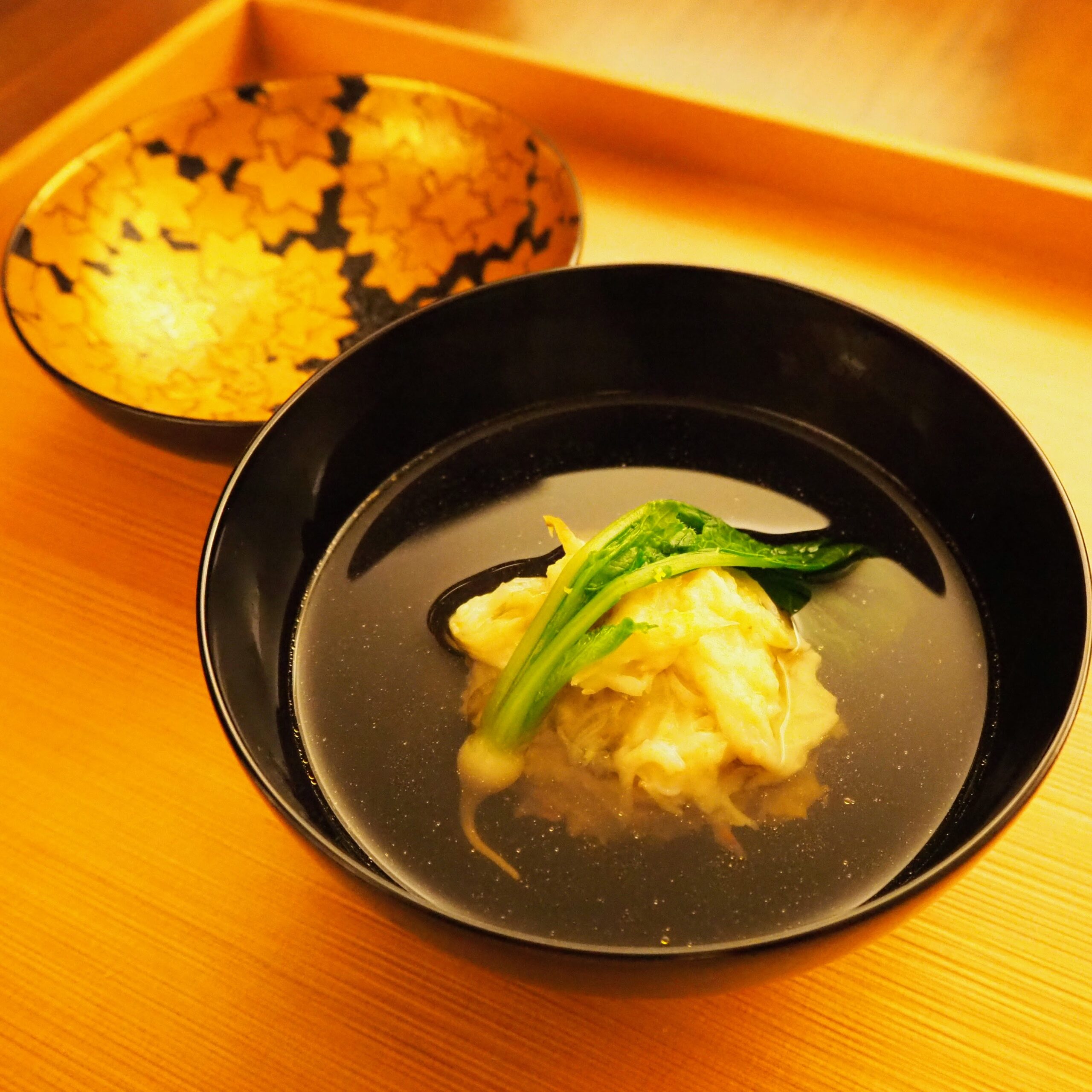 東京都港区 日本料理 晴山 ディナーコース 松葉蟹のお椀