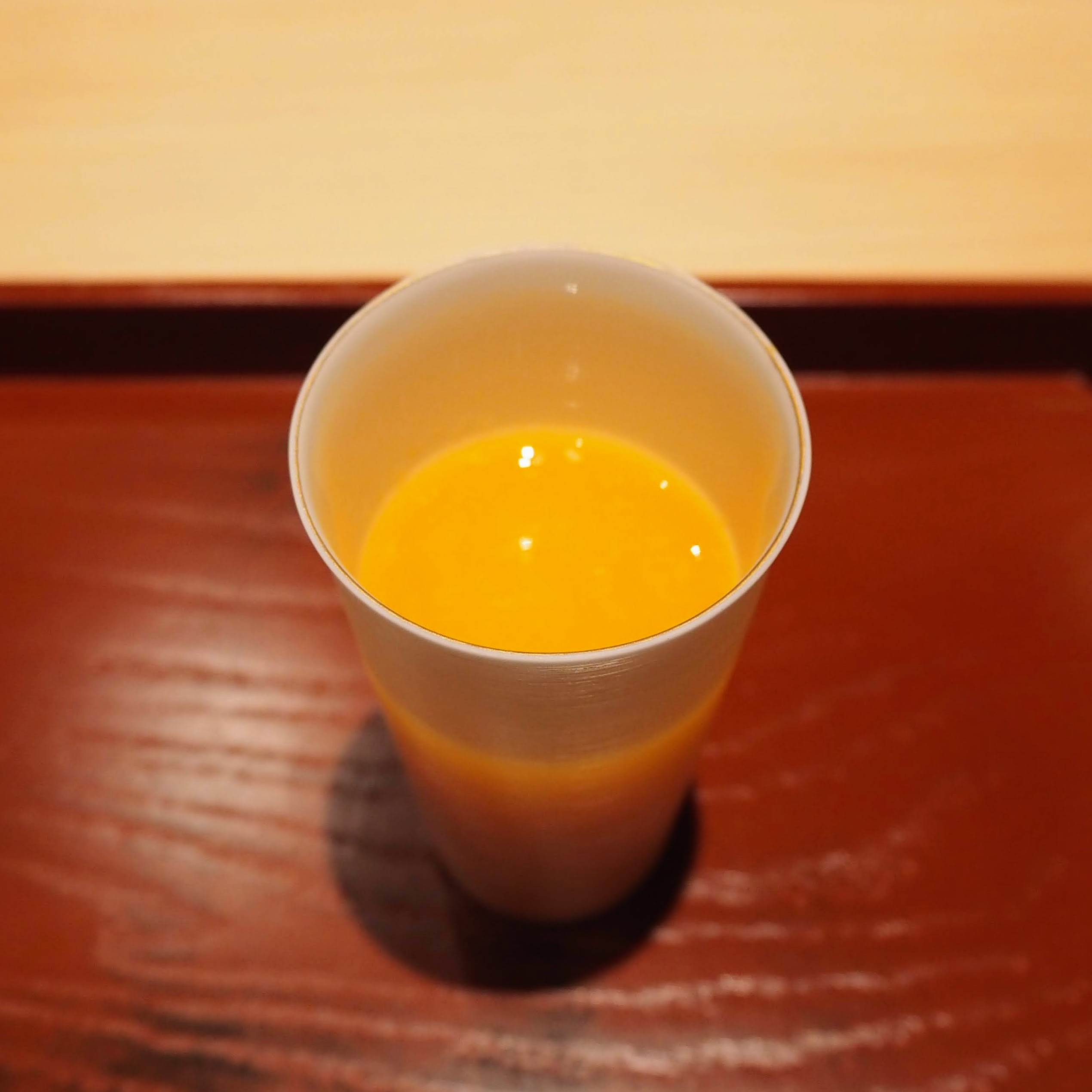 東京都中央区 銀座稲葉 朝食コース 目覚めのジュース