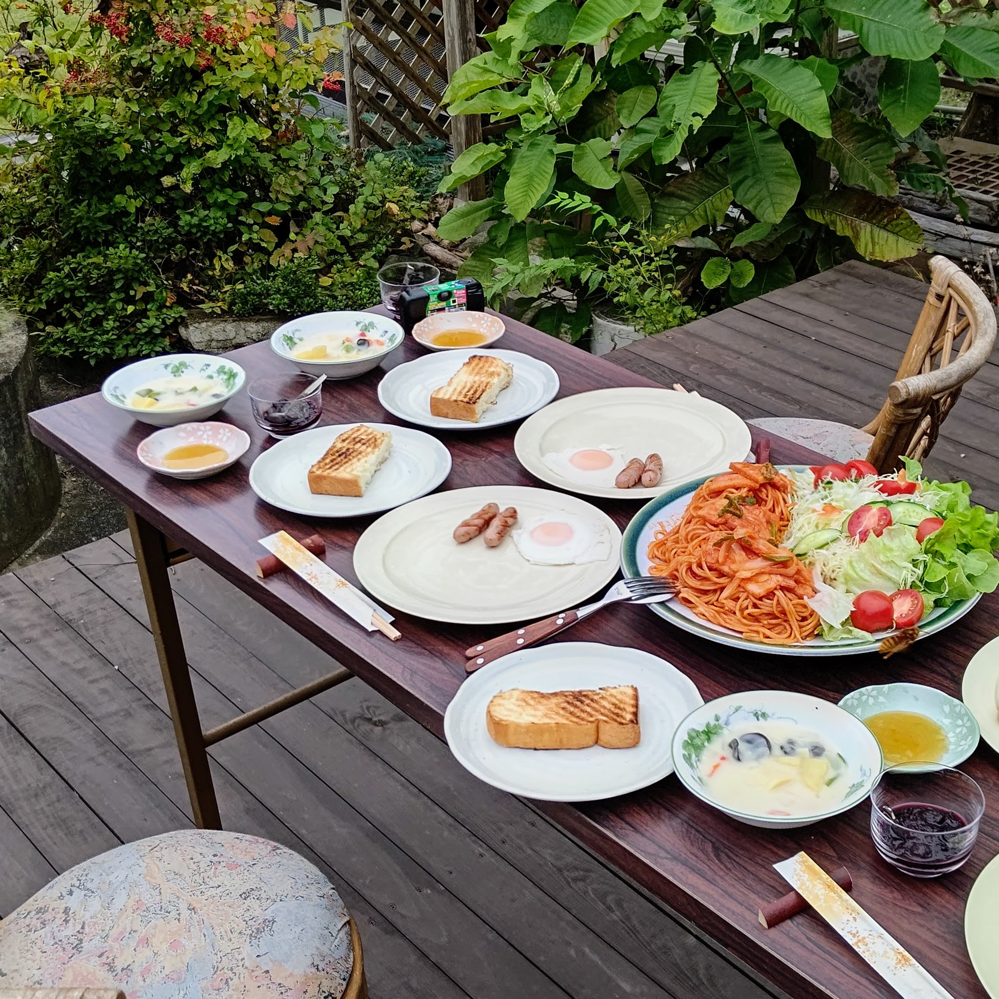 宮城県登米市 里山民宿 かじか村 朝食