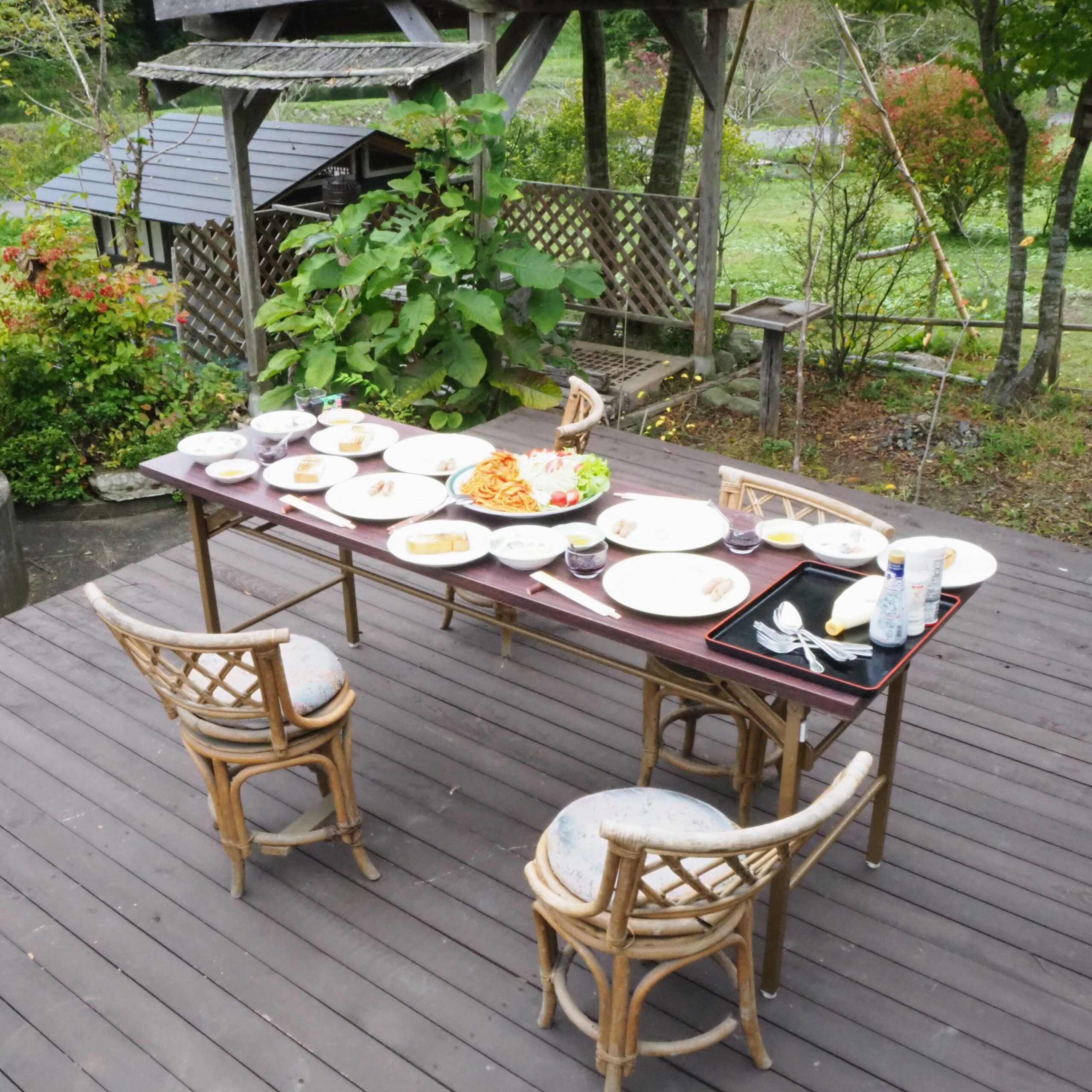 宮城県登米市 里山民宿 かじか村 朝食