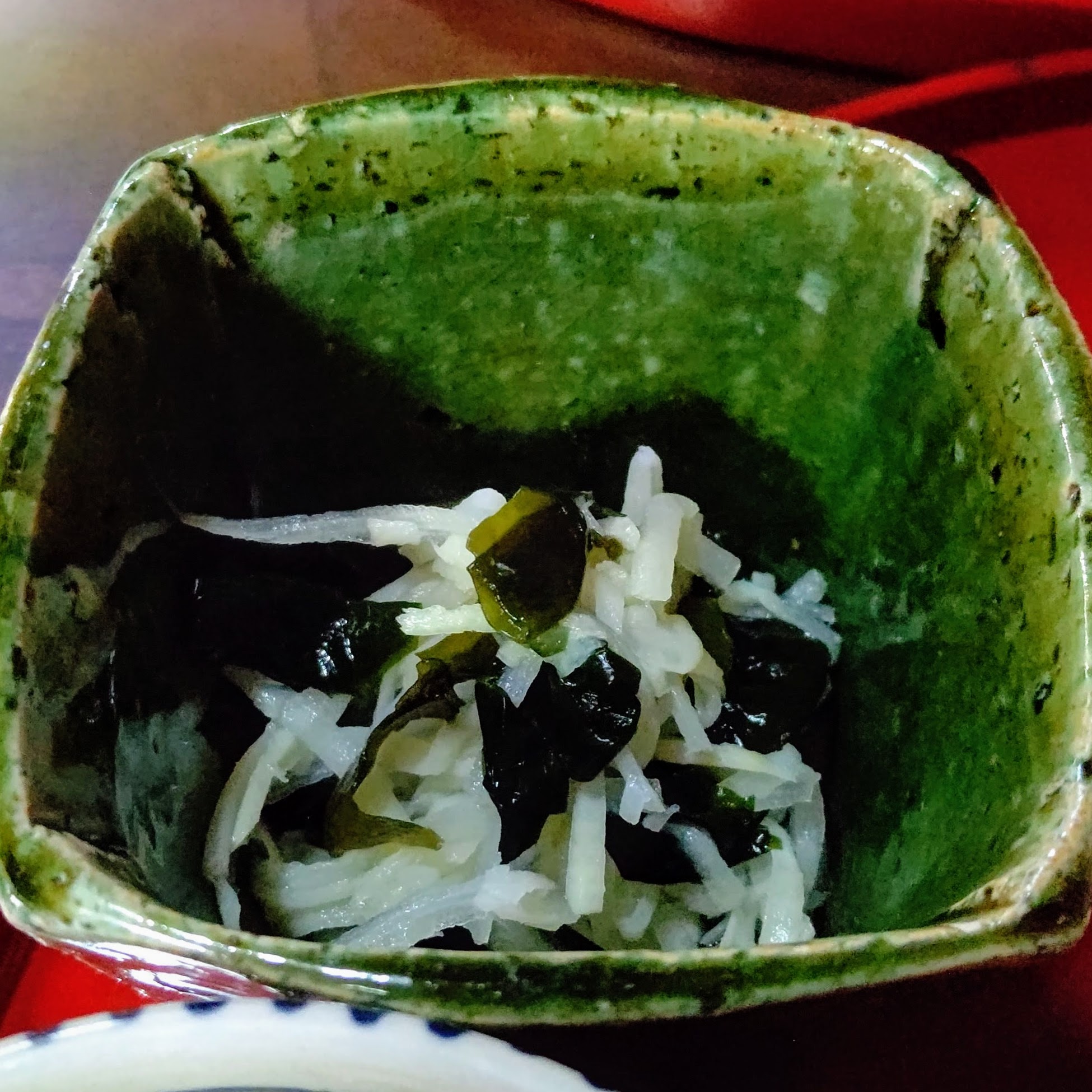 富山県高岡市 竹の子料理 山口家 竹の子天麩羅定食 酢の物