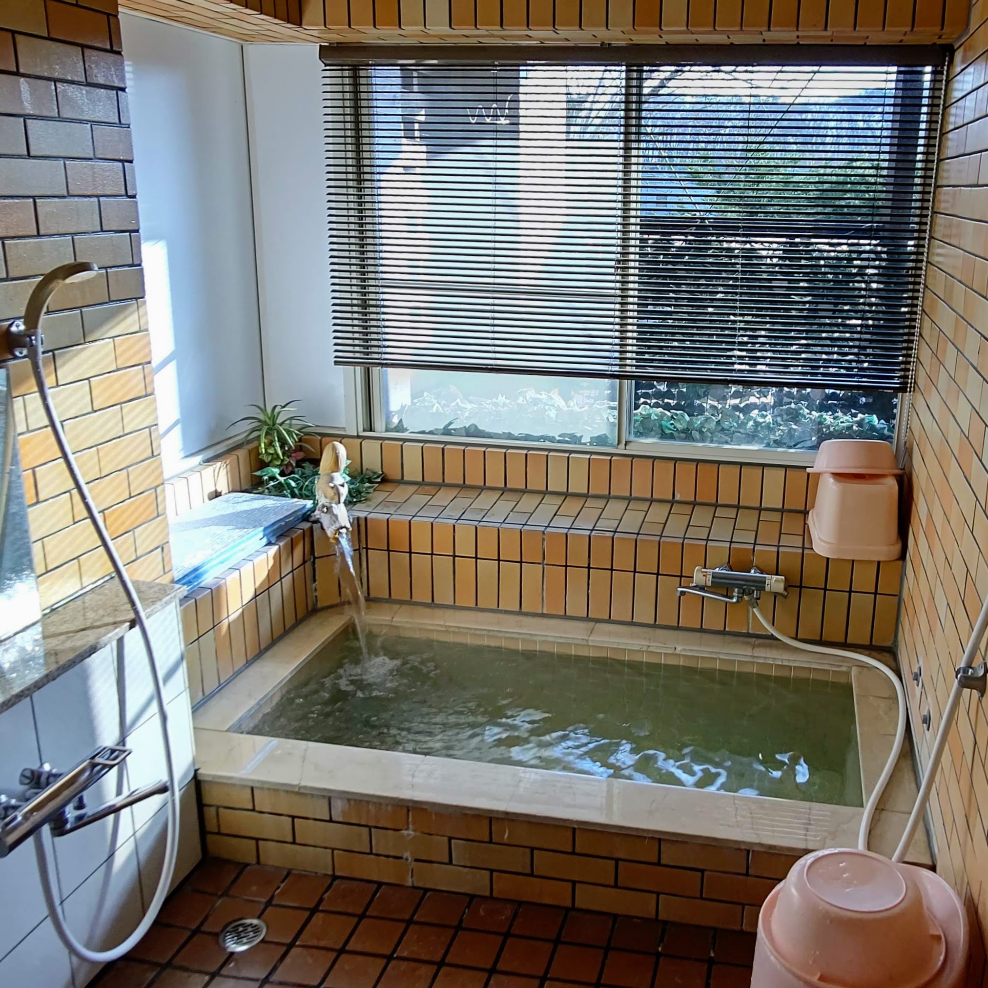 山梨県南都留郡 ペンション＆コテージ シルバースプレイ リスの湯口の小風呂