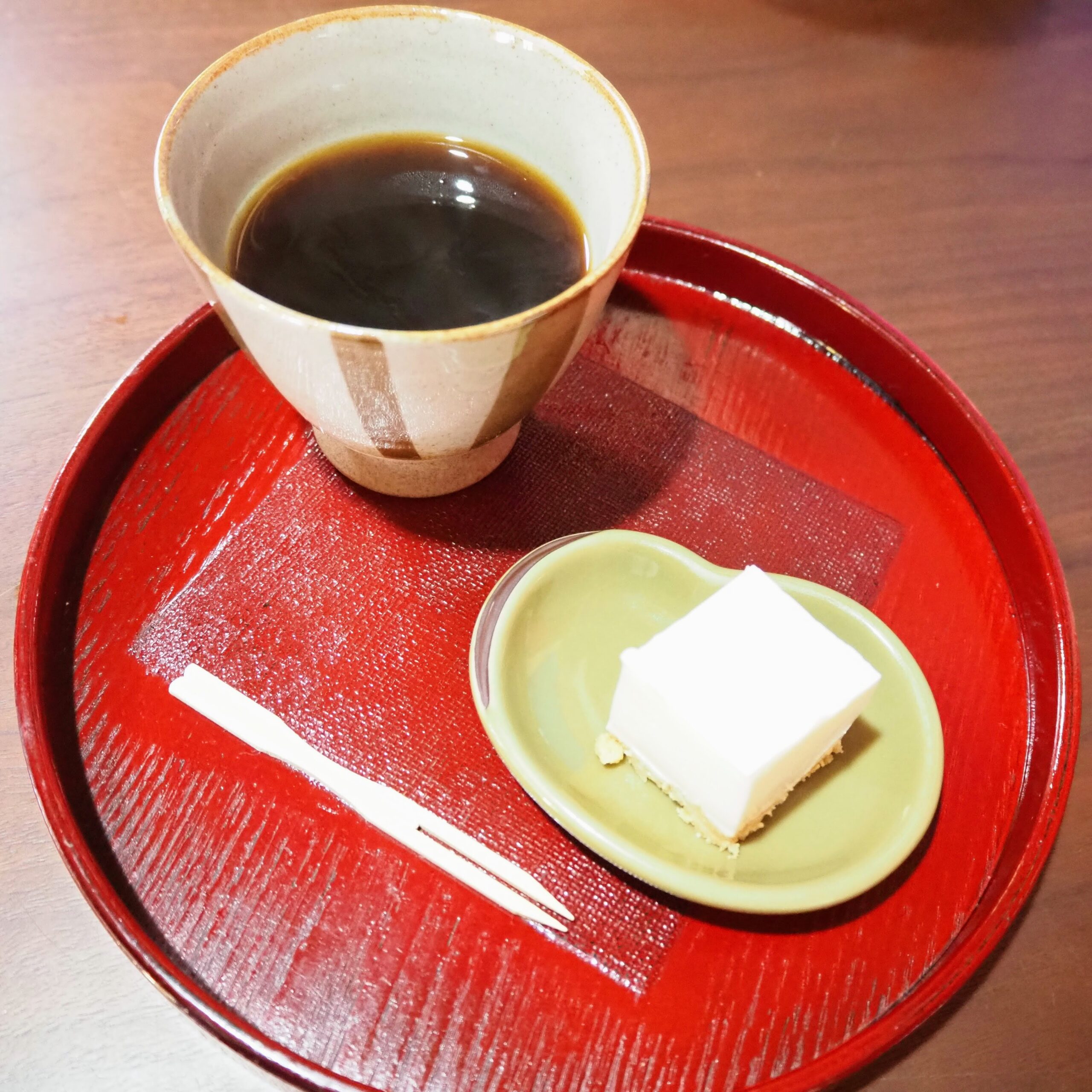 富山県高岡市 竹の子料理 山口家 竹の子天麩羅定食 コーヒー デザート