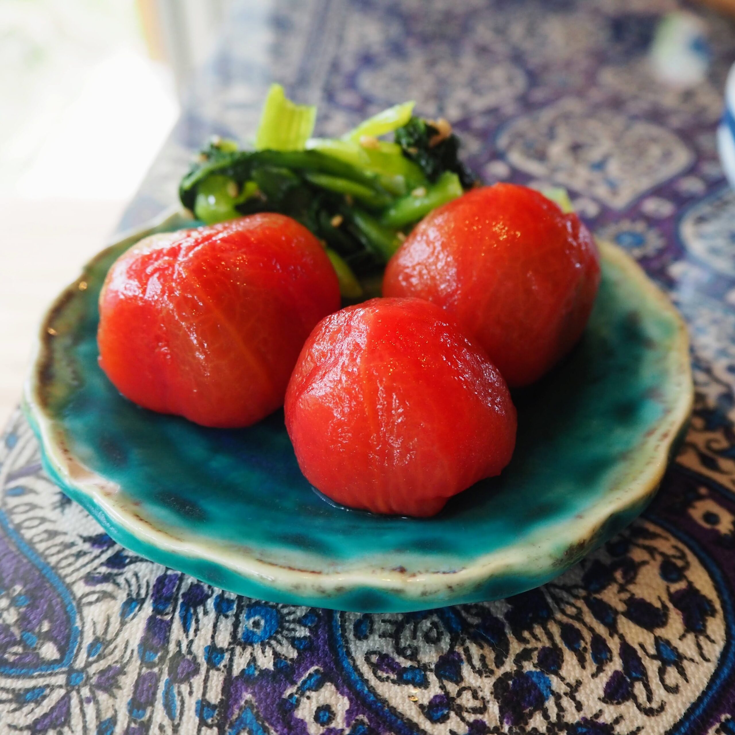 沖縄県名護市 島のおそうざい さんかく家 ランチビュッフェ トマトのピクルス