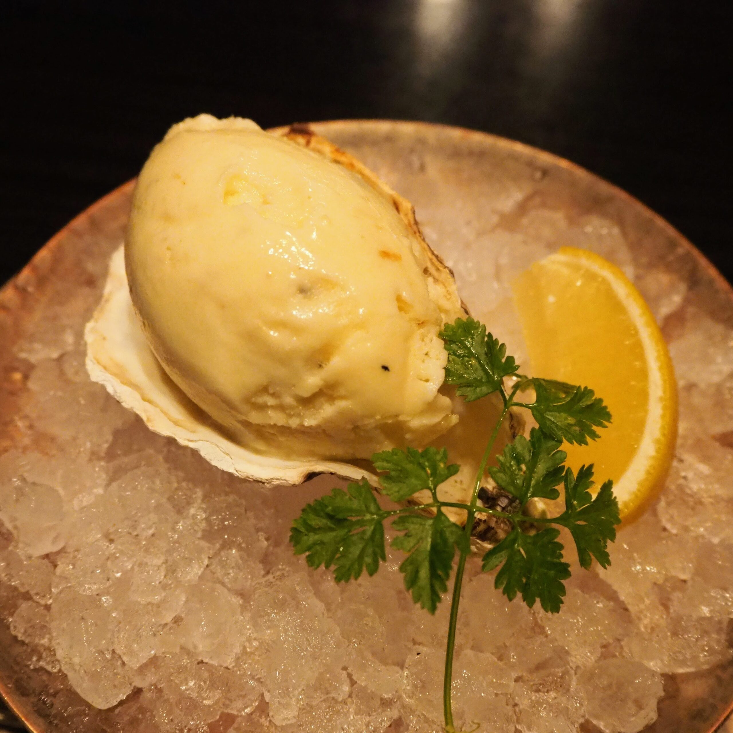 東京都中央区 MAIMON GINZA マイモン銀座 牡蠣のアイスクリーム