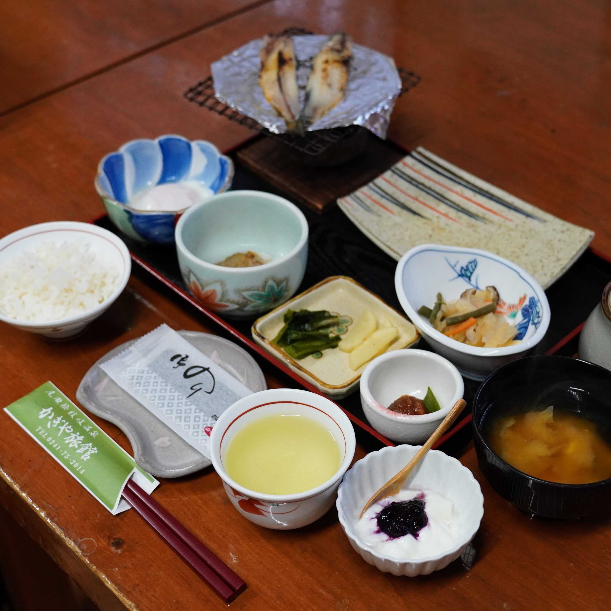 福島県南会津郡 檜枝岐村 かぎや旅館 朝食