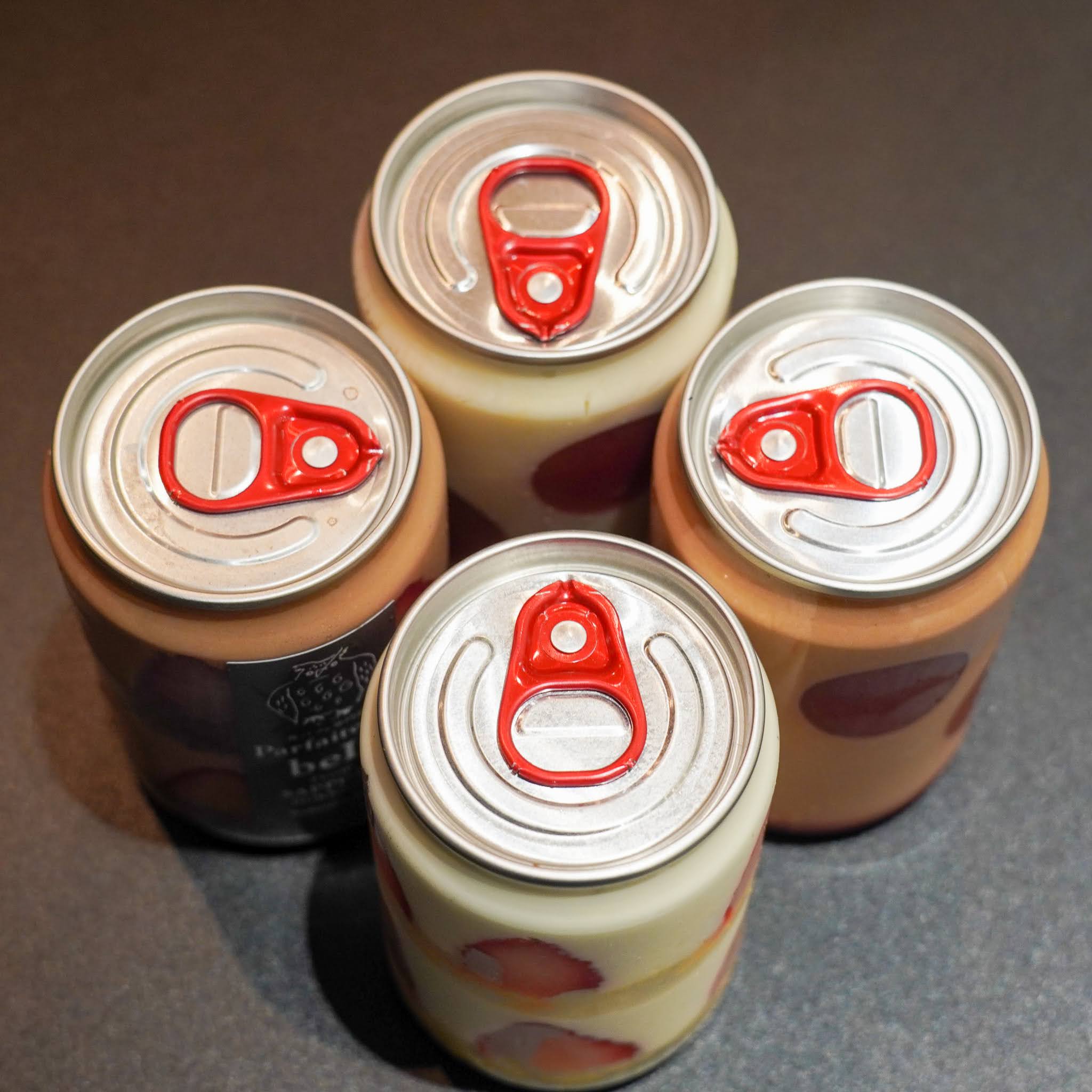 OKASHI GAKU 2種のショートケーキ缶とふわ缶 4缶セット