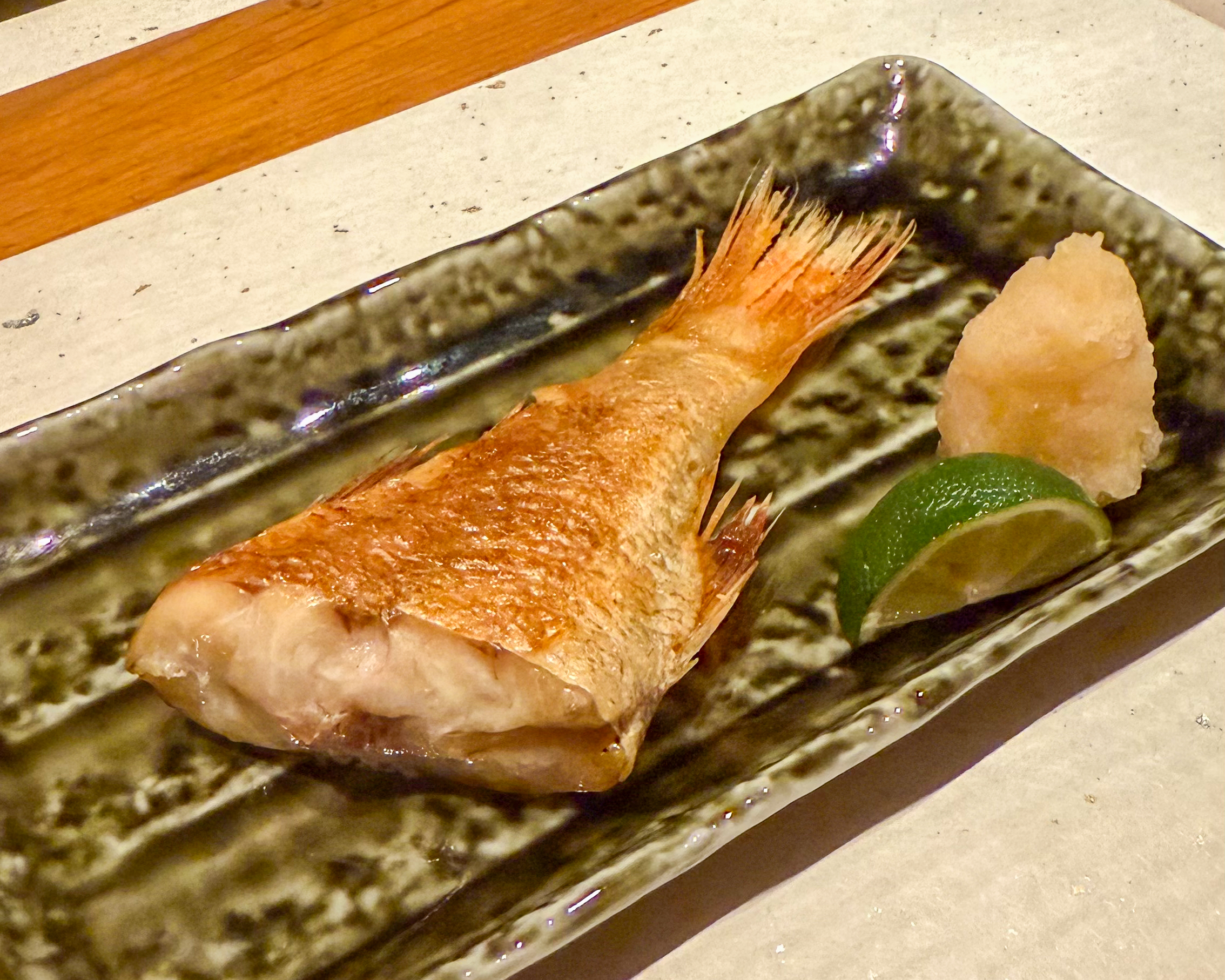 和匠 八仙 WASO HASSEN のどぐろ三昧の匠の宴コース のどぐろ塩焼き 大半身 焼物