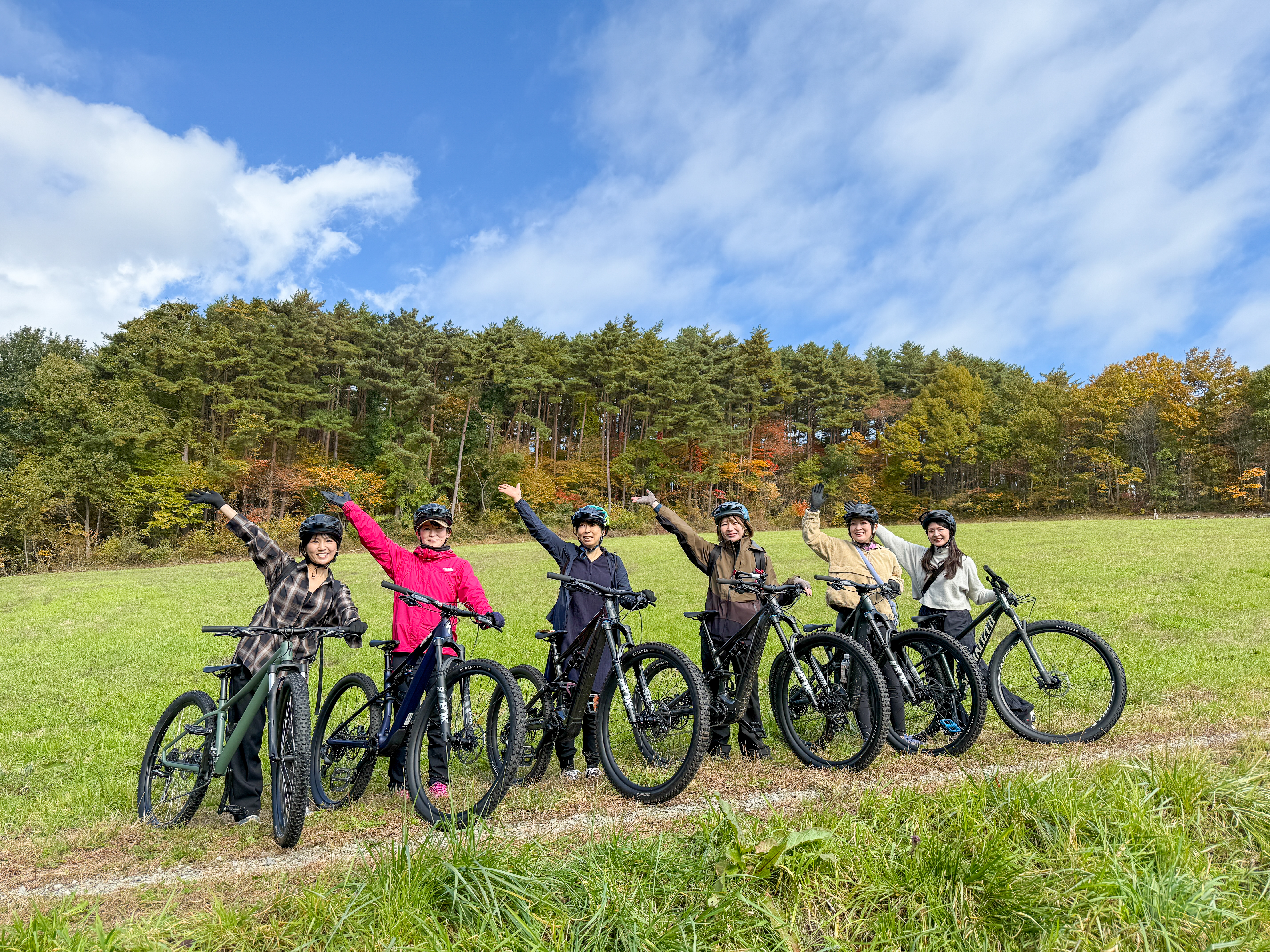 福島県安達郡大玉村 サイクリング