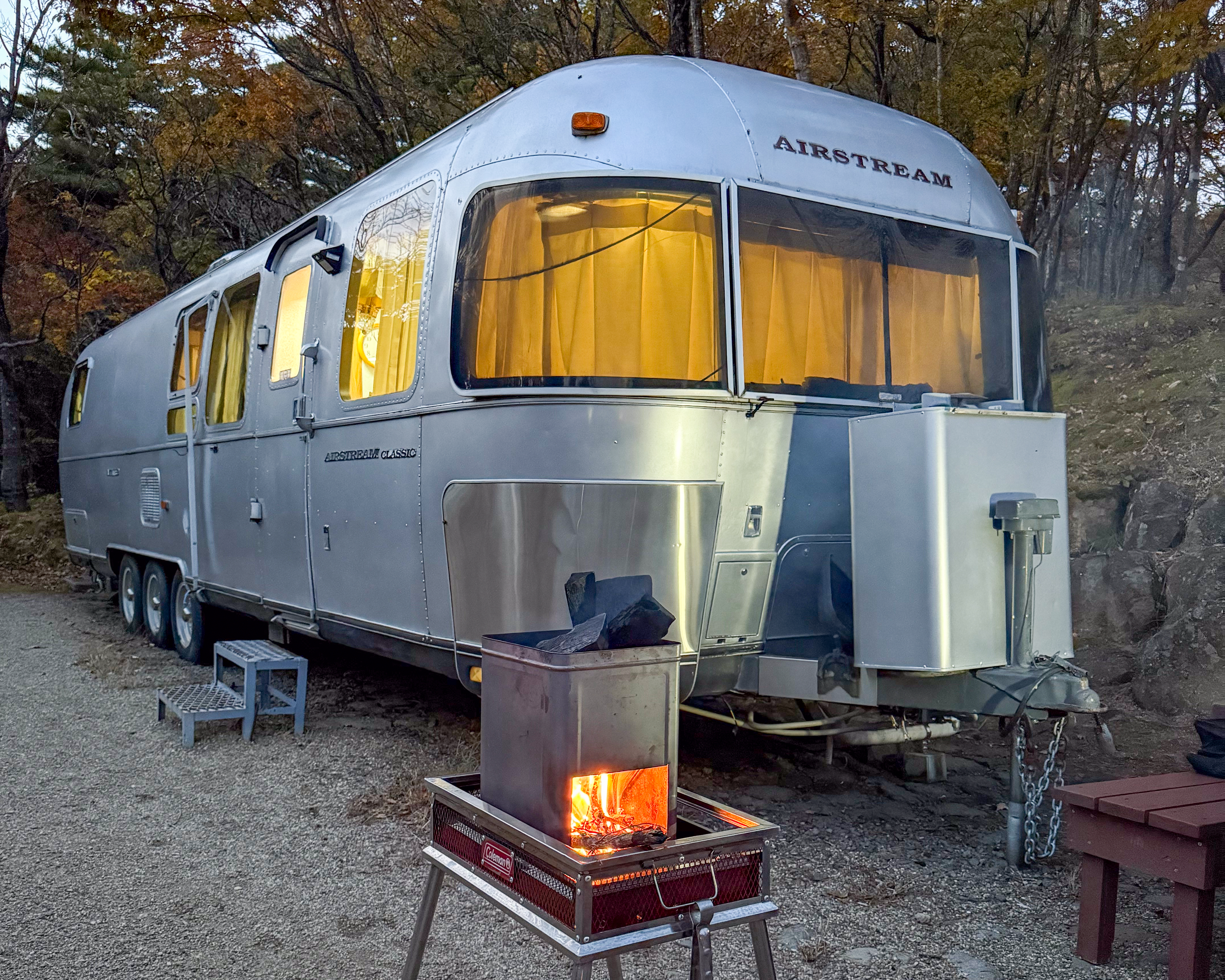 フォレストパークあだたら 常設トレーラー