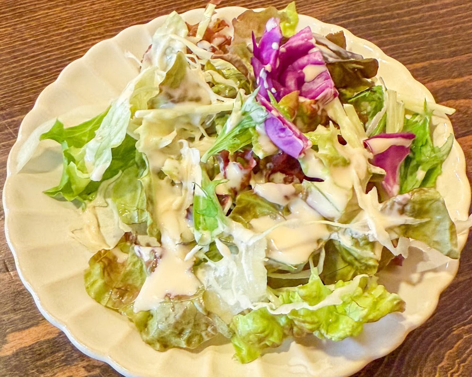カフェレストラン亜詩麻 手作ソーセージの焼きカレー サラダ