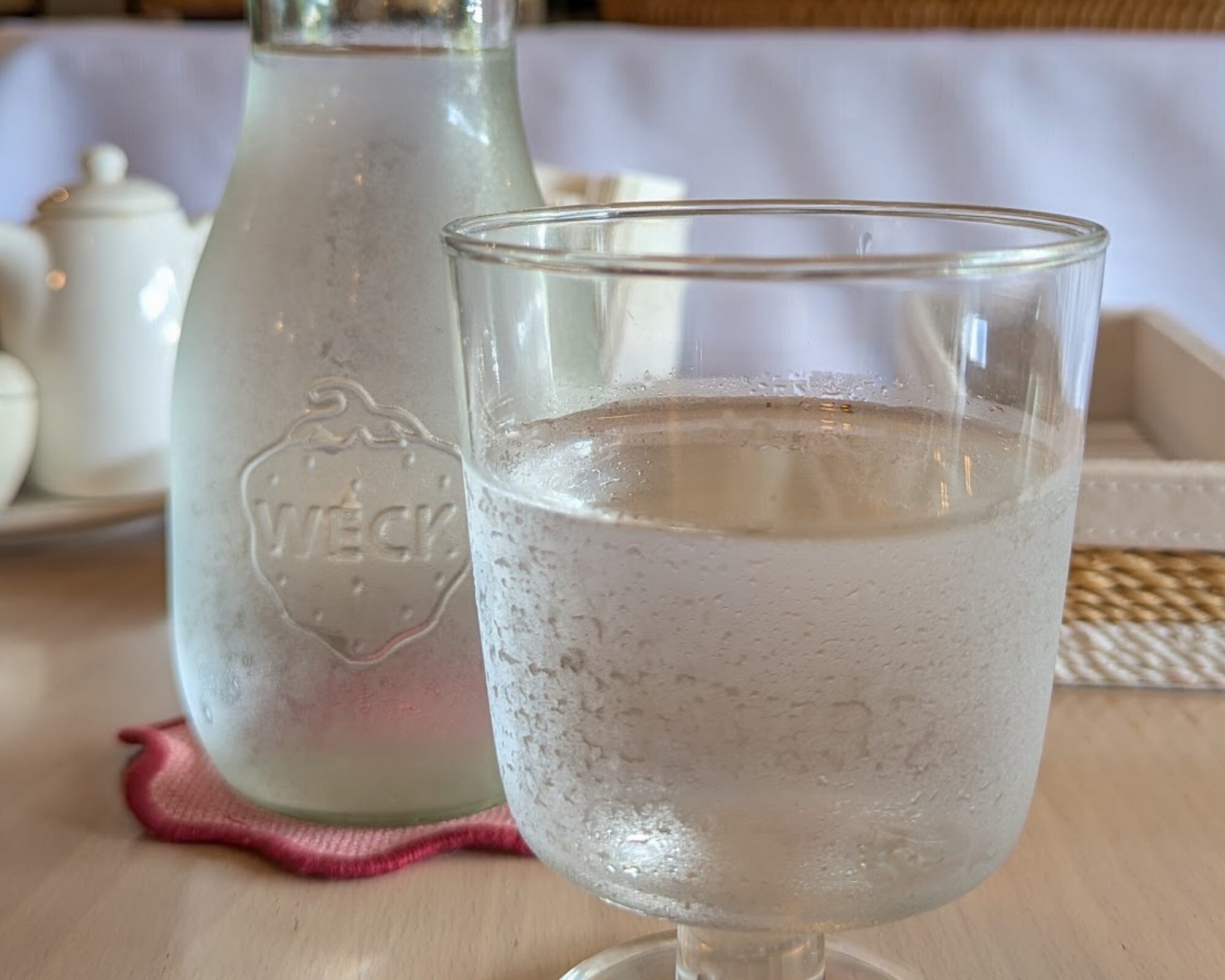 月夜野庭 銀の月 水