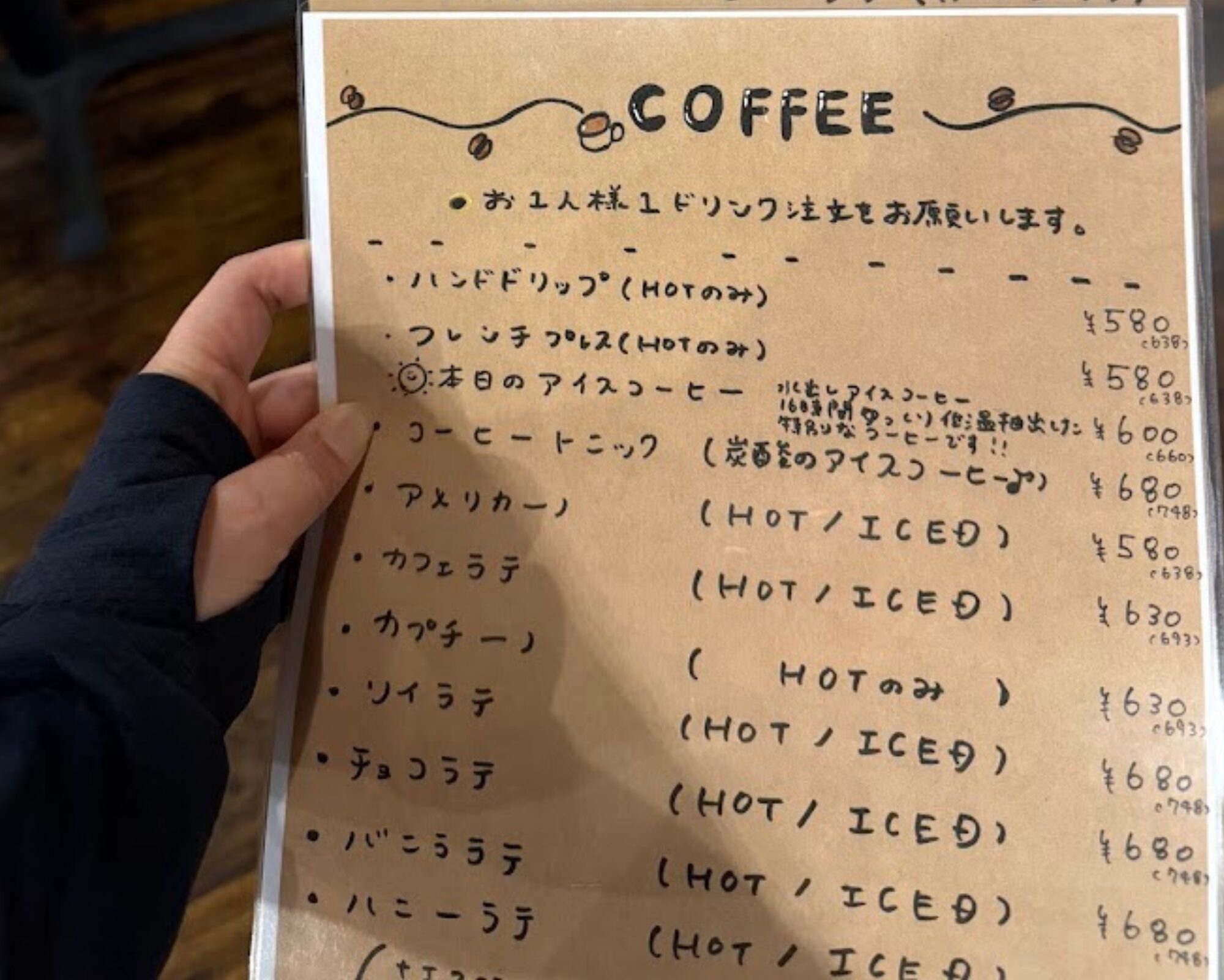 サンノトコロ メニュー