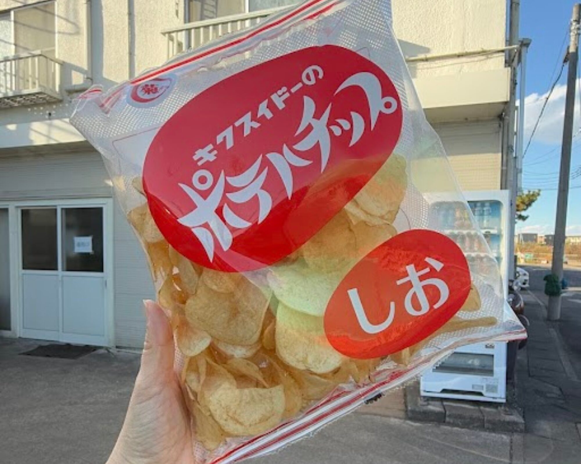 菊水堂 工場直売店 ポテトチップ しお