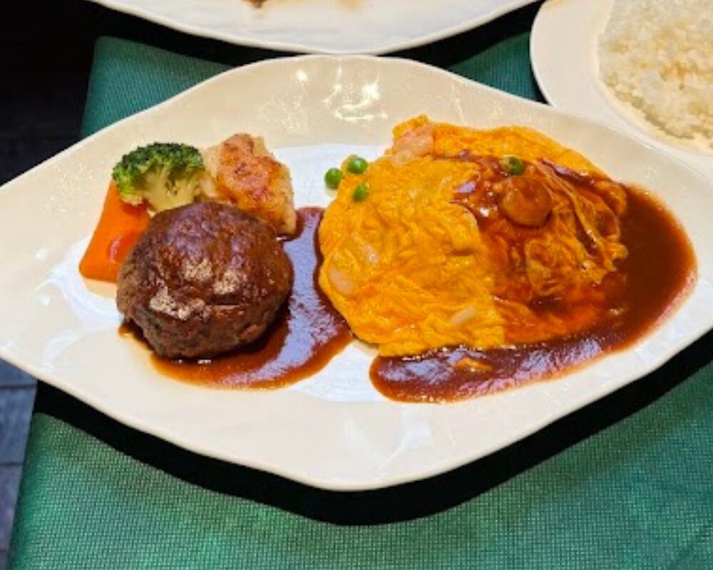 グリル満天星 丸ビル店 ハンバーグステーキ デミグラス＆オムレツライス デミグラス