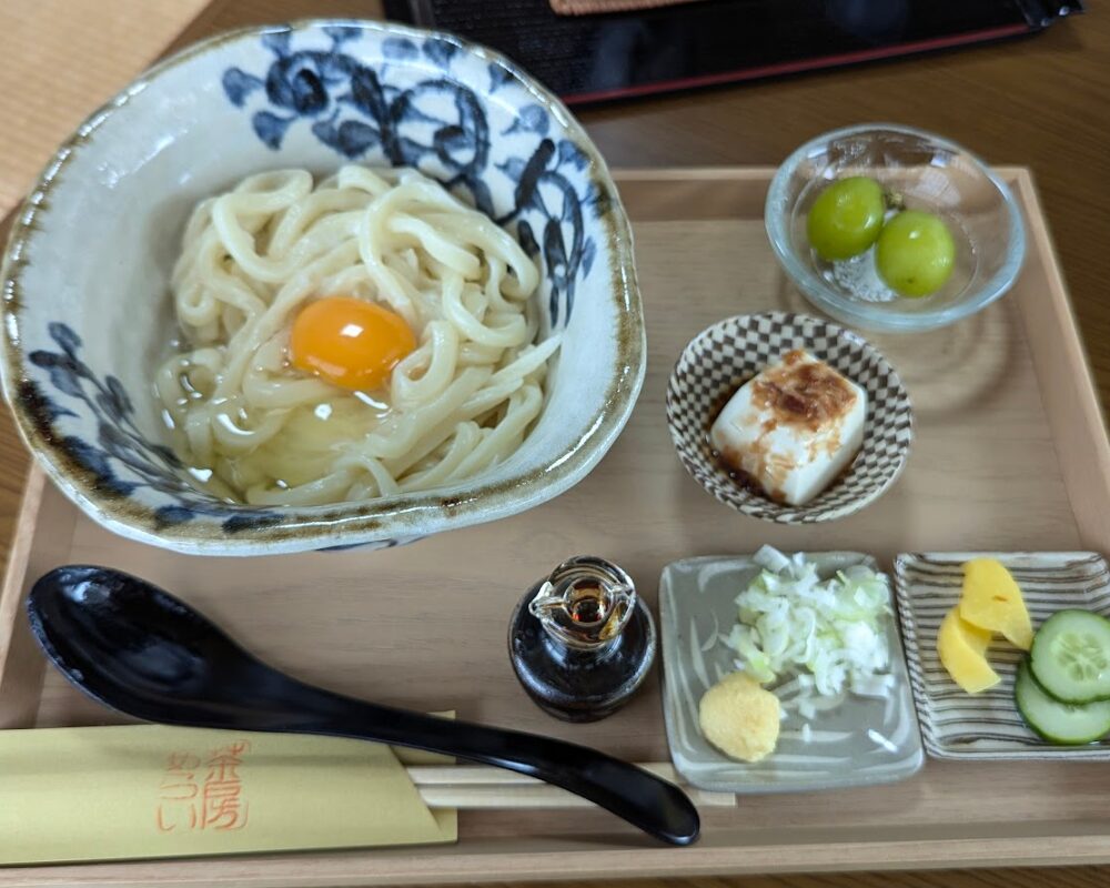 茶房あらい 釜玉うどん