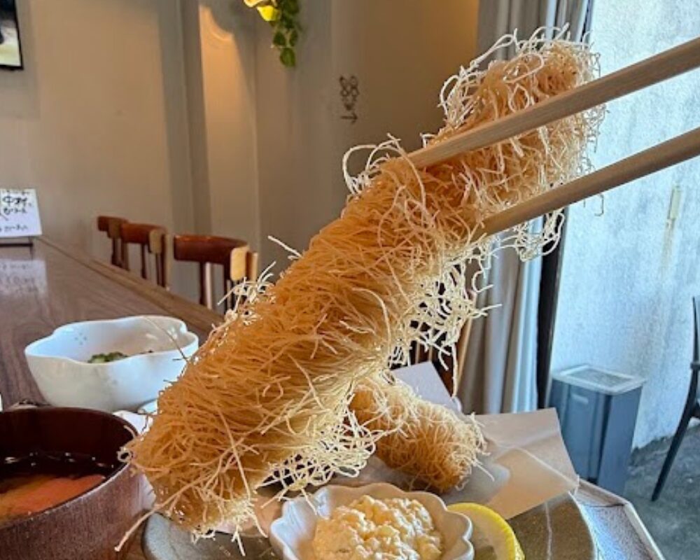 まるかふぇ カダイフ海老フライ