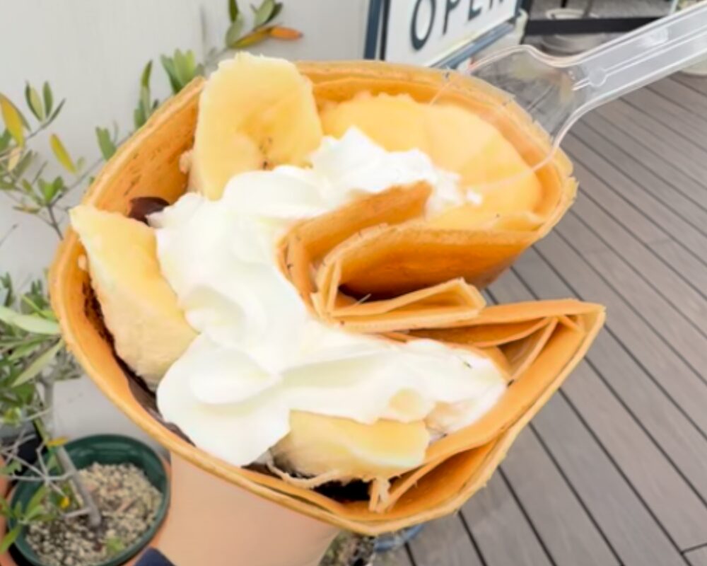 ナカミチクレープ ホントノチョコ カスタードバナナホイップ