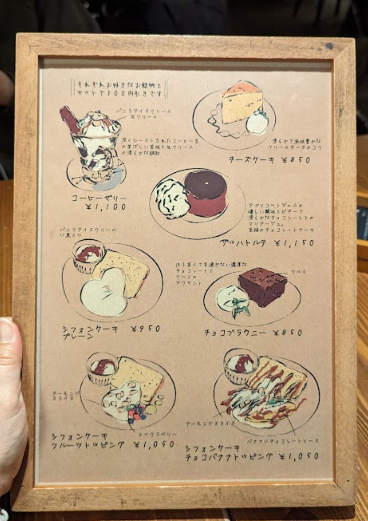 珈琲専門店 三十間 銀座 本店 メニュー スイーツ