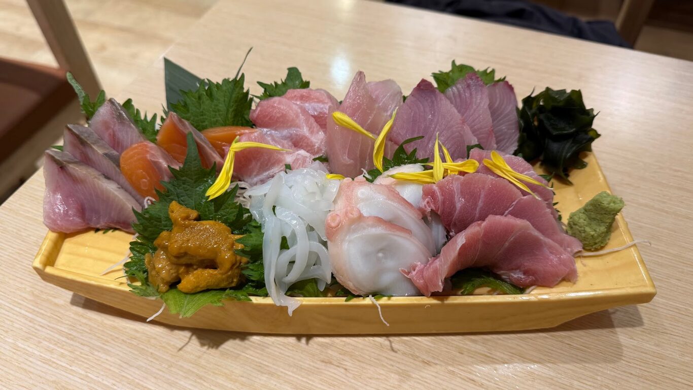 川越まぐろ酒場 お刺身盛り合わせ 9点