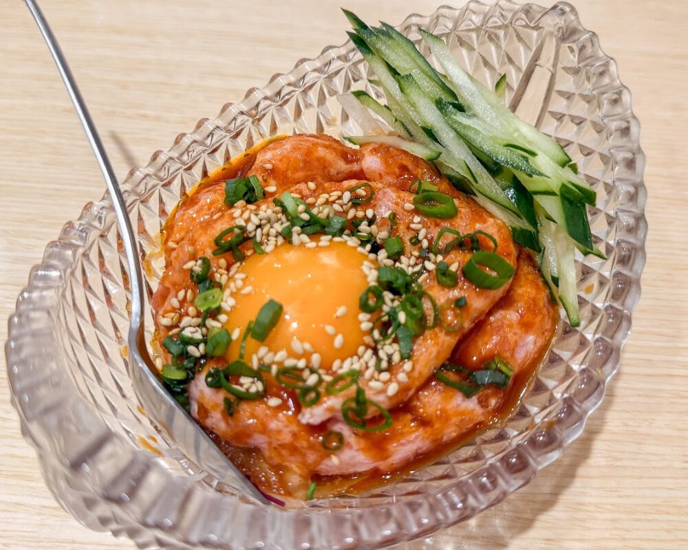 川越まぐろ酒場 マグロネギトロユッケ