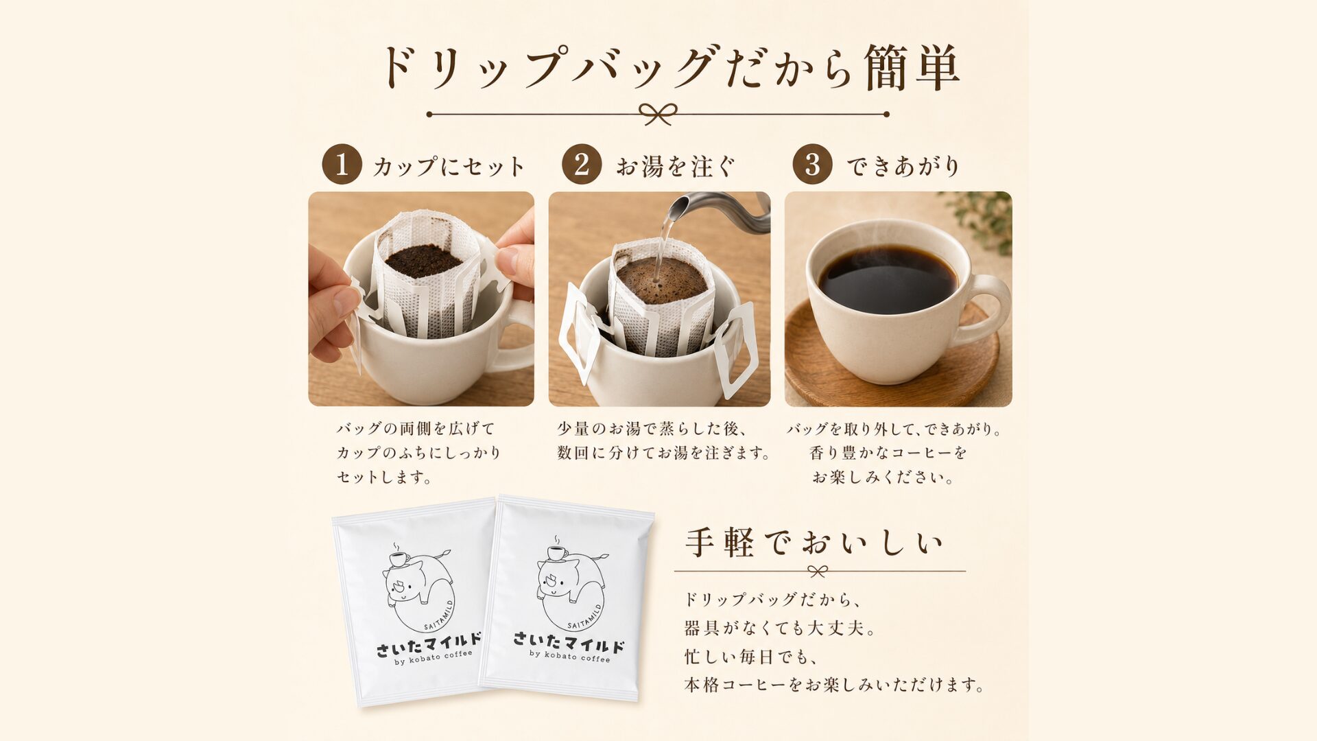 こばとコーヒー さいたマイルド