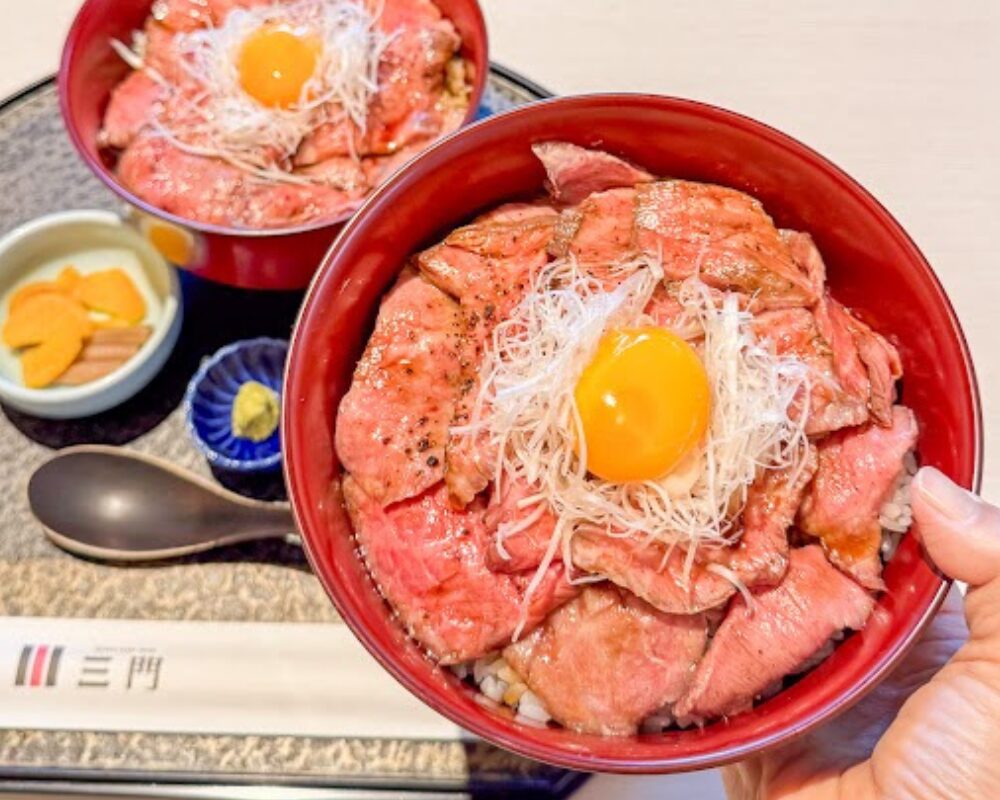 京料理 三門 ローストビーフ丼