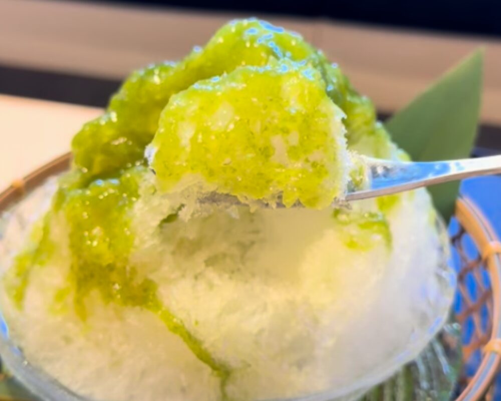 京料理 三門 かき氷 青梅