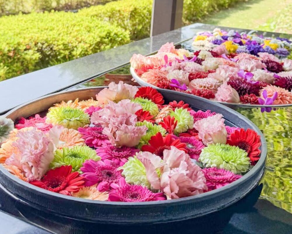 青葉園 花手水