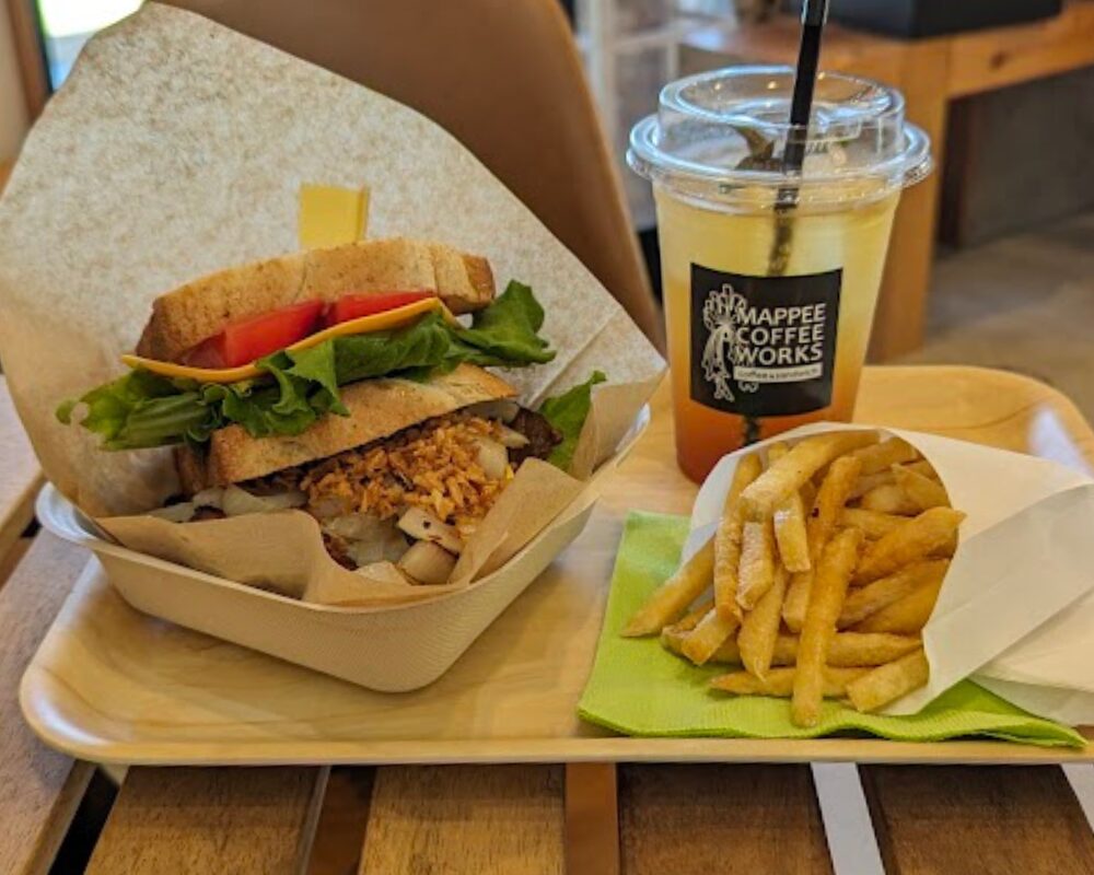 MAPPEE COFFEE WORKS MAPPEEサンド ポテト＋ドリンクセット