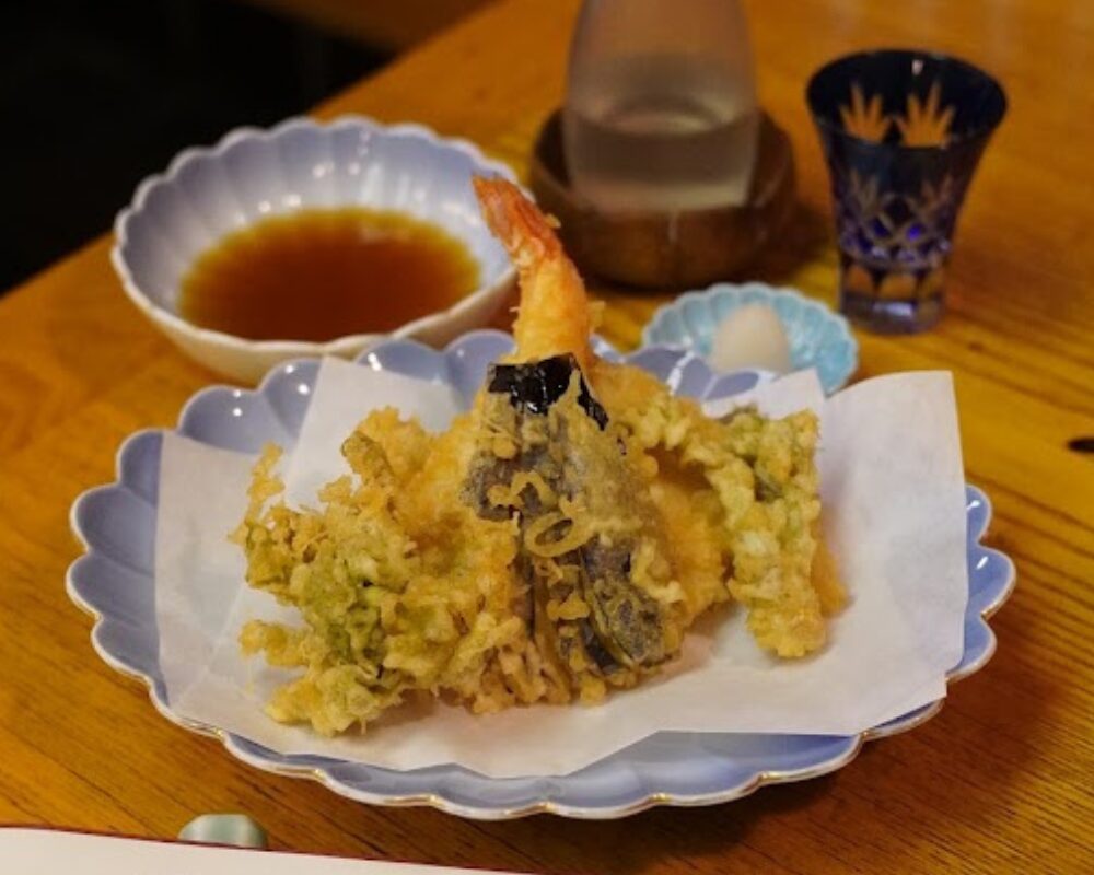 辰巳 おまかせセット 煮物 天ぷら