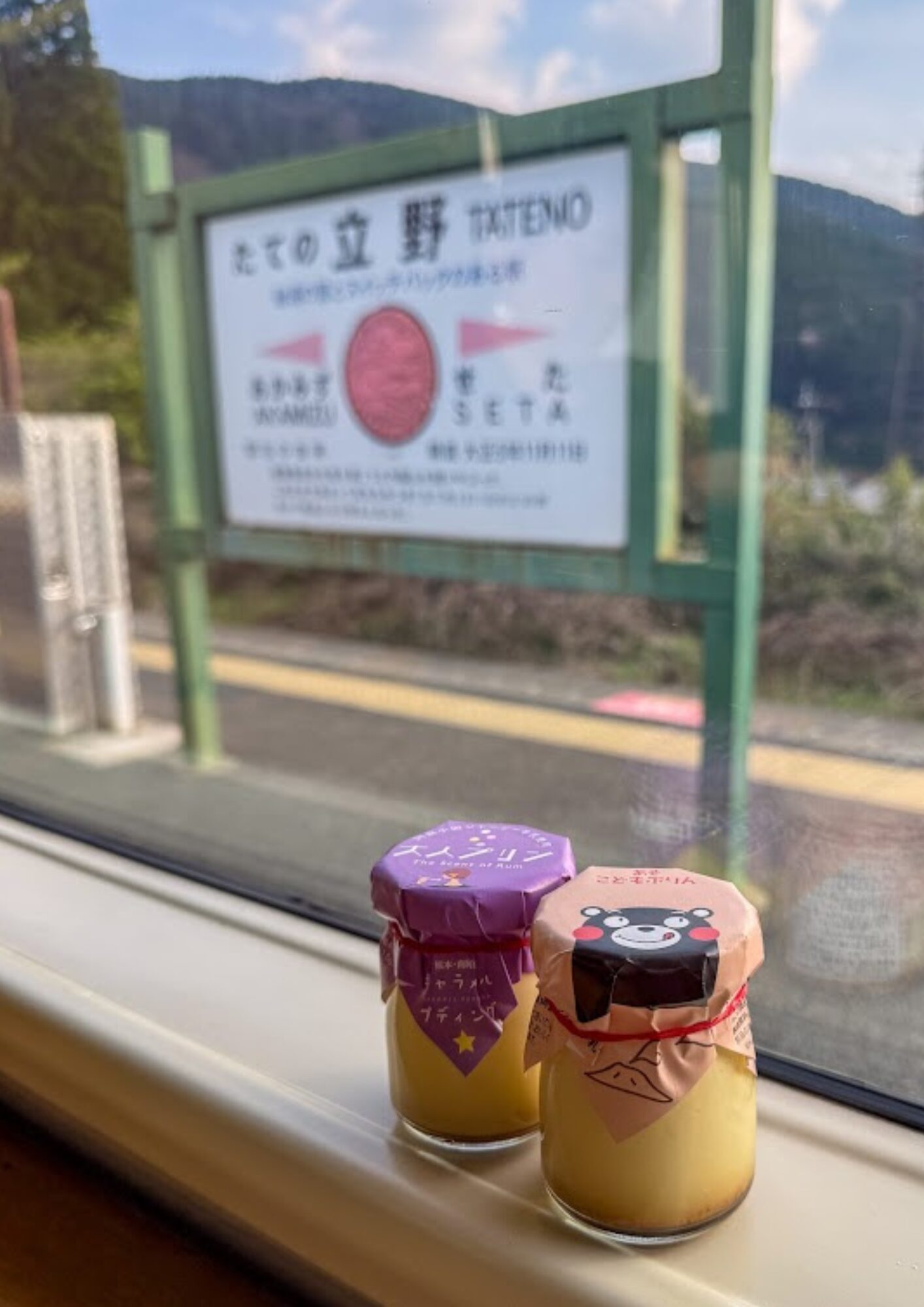 特急あそぼーい！ 立野駅 プリン
