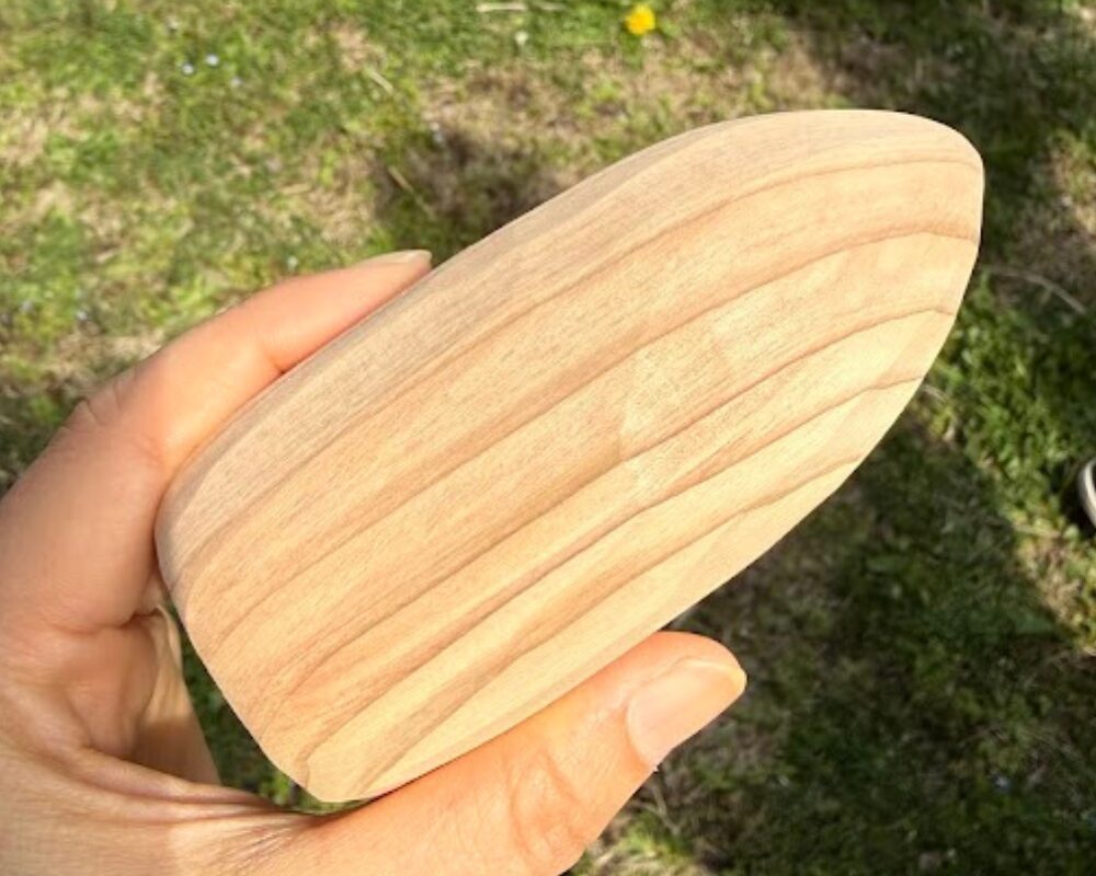草原学習館 撫で杉体験