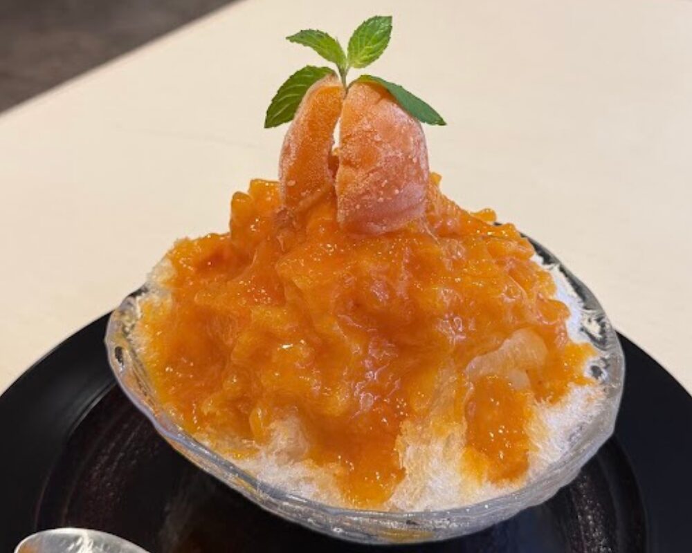京料理 三門 かき氷 あんず