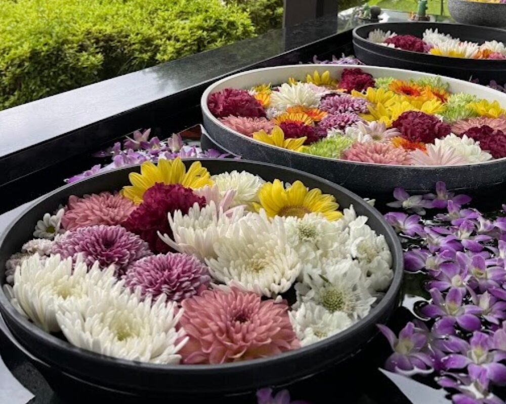 青葉園 花手水