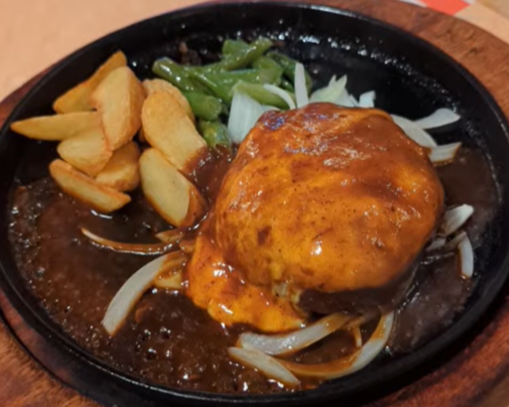 レストラン 暖家 クラシックハンバーグ チーズデミグラス