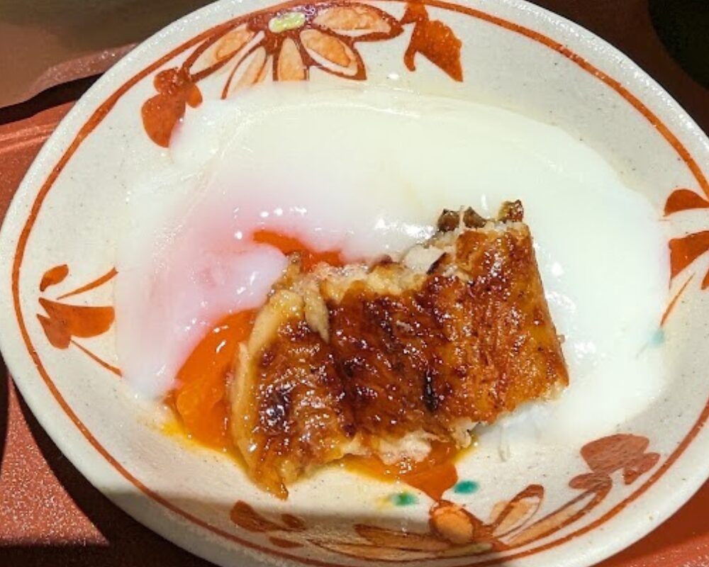 清流うなぎ 月島 東大赤門前店 極うな重定食 こだわり温泉卵
