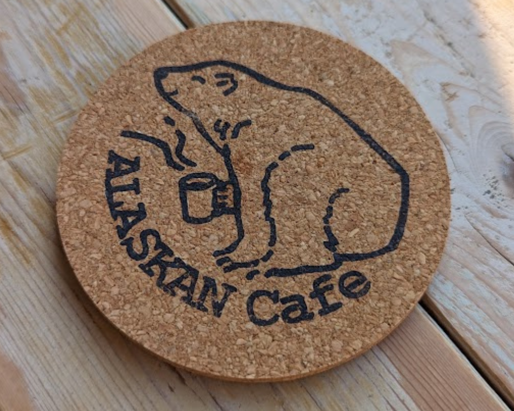 アラスカンカフェ カフェラテ コースター