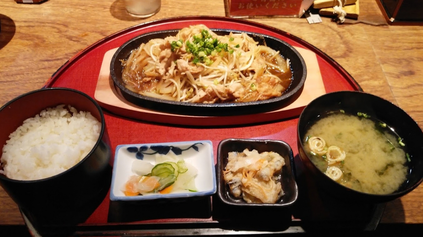 天文館むじゃき 本店 味処 むじゃき亭 黒豚生姜焼き膳